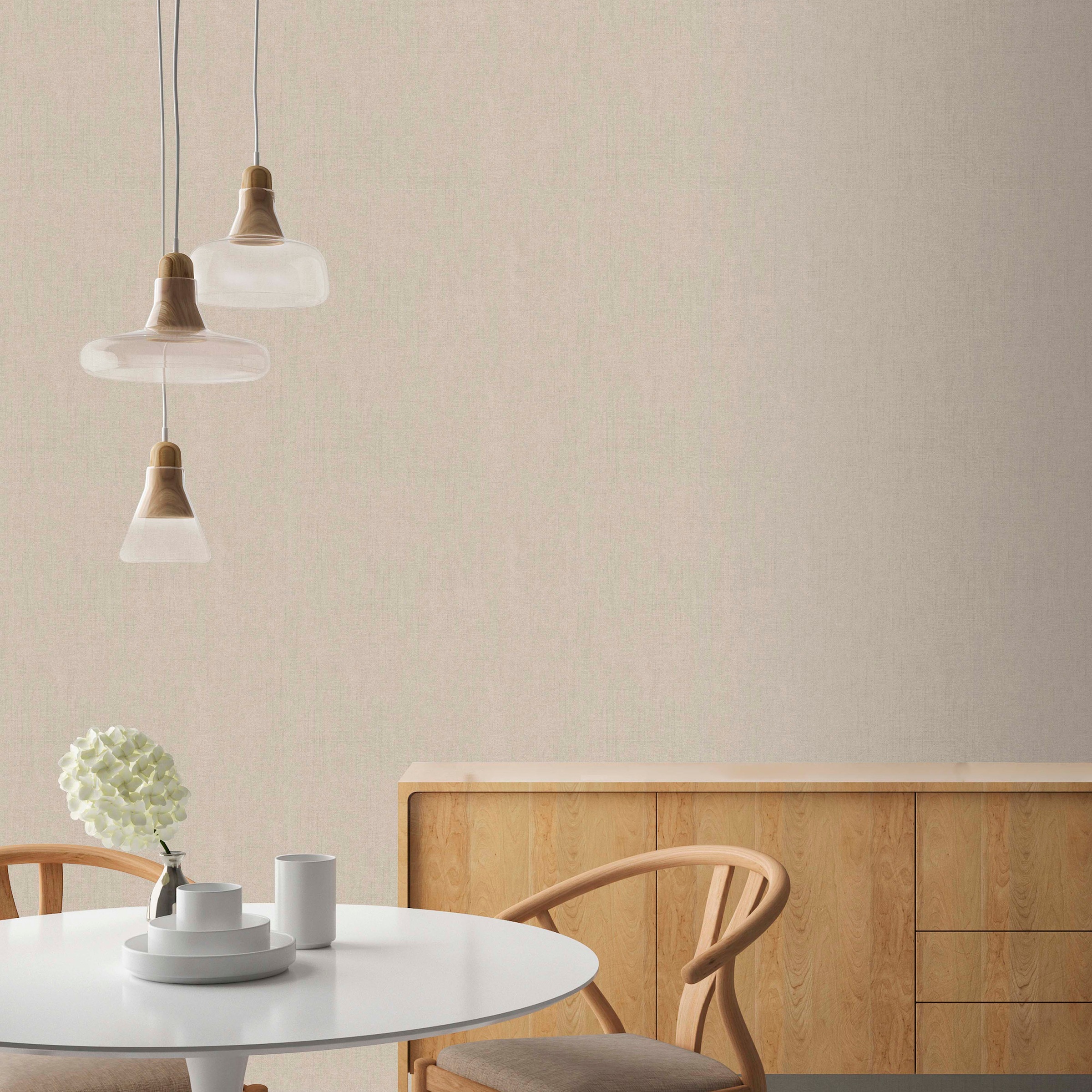 WOW Vliestapete »WOW Uni Naturel Vliestapete« unifarben mit Farbeinsätzen geprägt WOW Uni Naturel Vliestapete