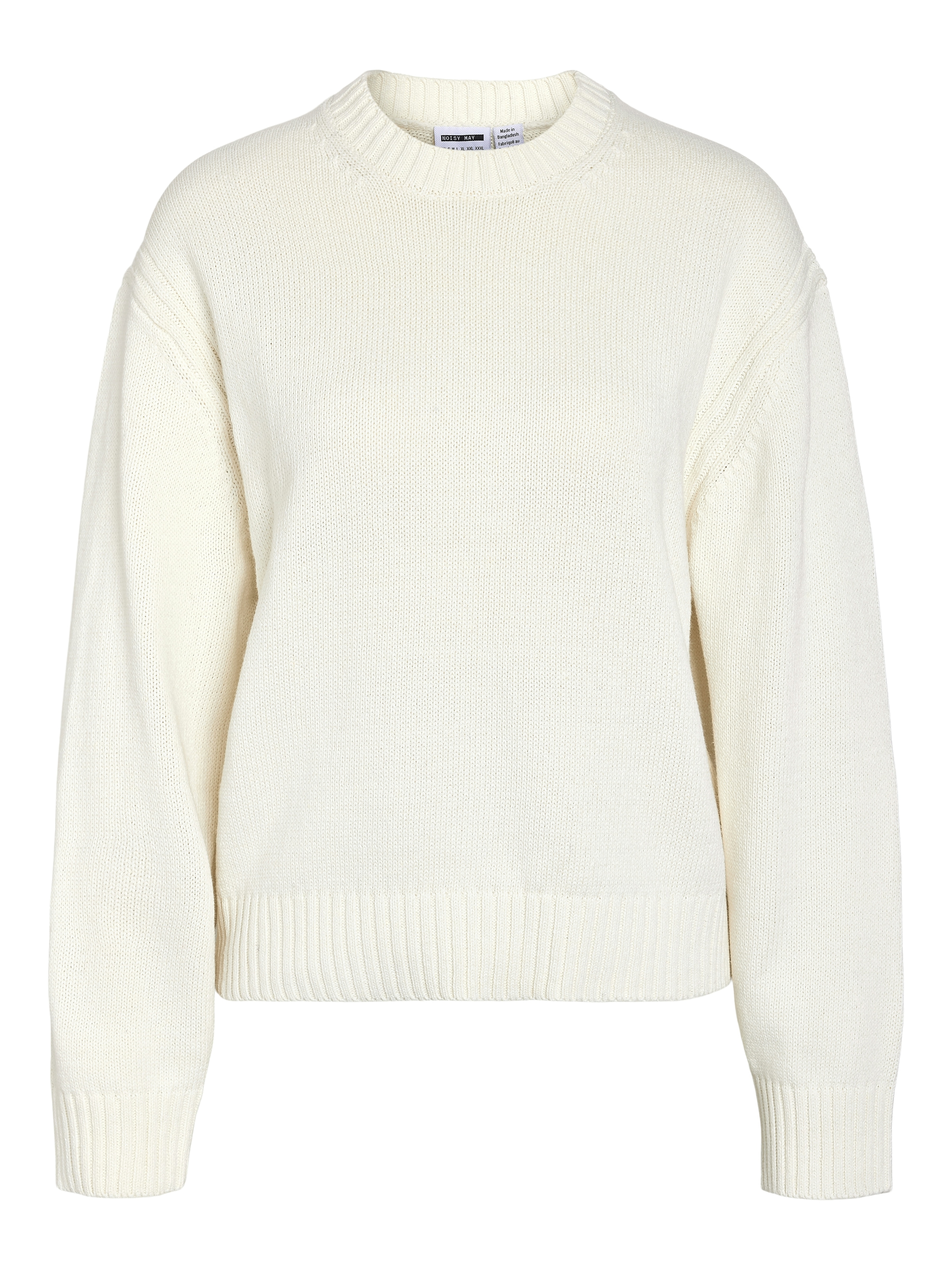 Noisy may Rundhalspullover »NMDARA L/S O-NECK KNIT NOOS« Baumwollmischung, regular fit