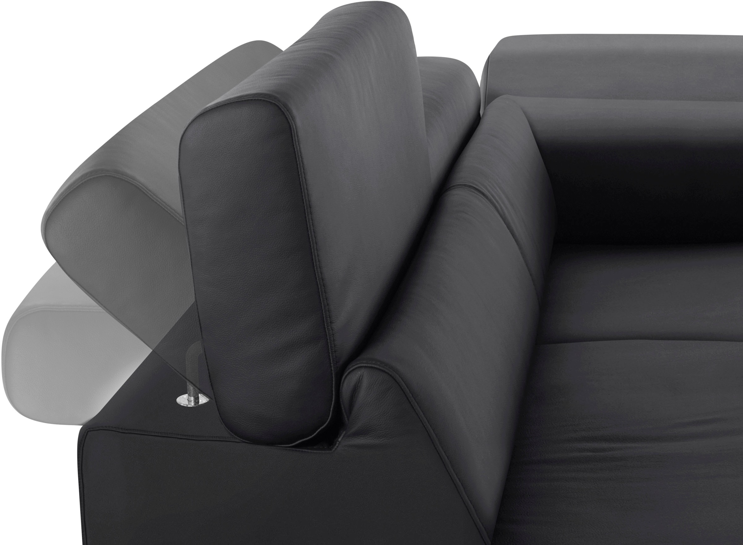 W.SCHILLIG Ecksofa »finn, toller Sitzkomfort, L-Form, hochwertige Verarbeitungsdetails«, German Design Award 2016, Fußgestell Chrom glänzend, Breite 281 cm