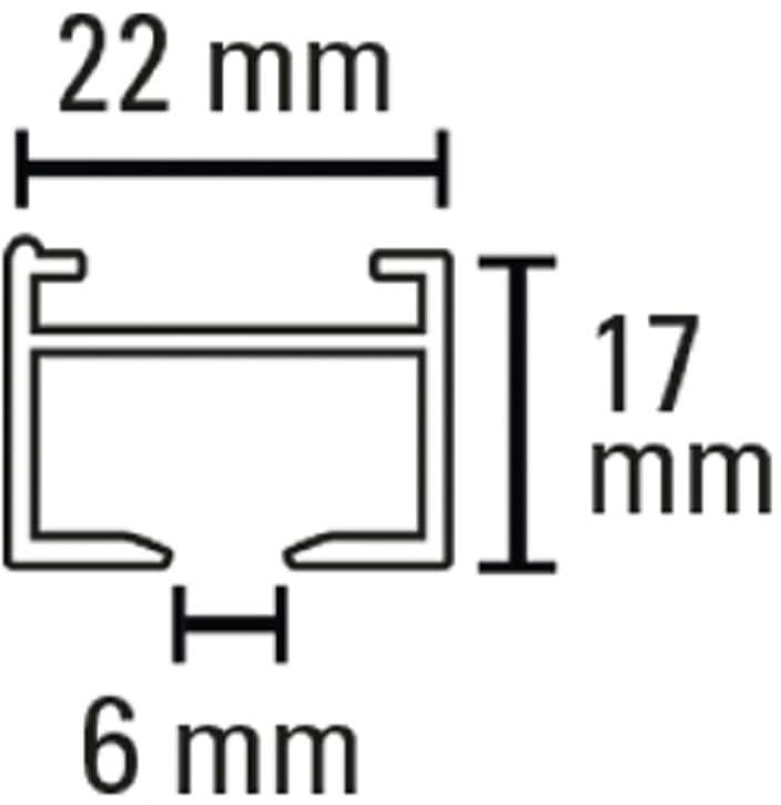 SCHÖNER WOHNEN-Kollektion Vorhangschiene »Aluminium-Vorhangschienen Set Emilia 1-Lauf«, 1 läufig-läufig
