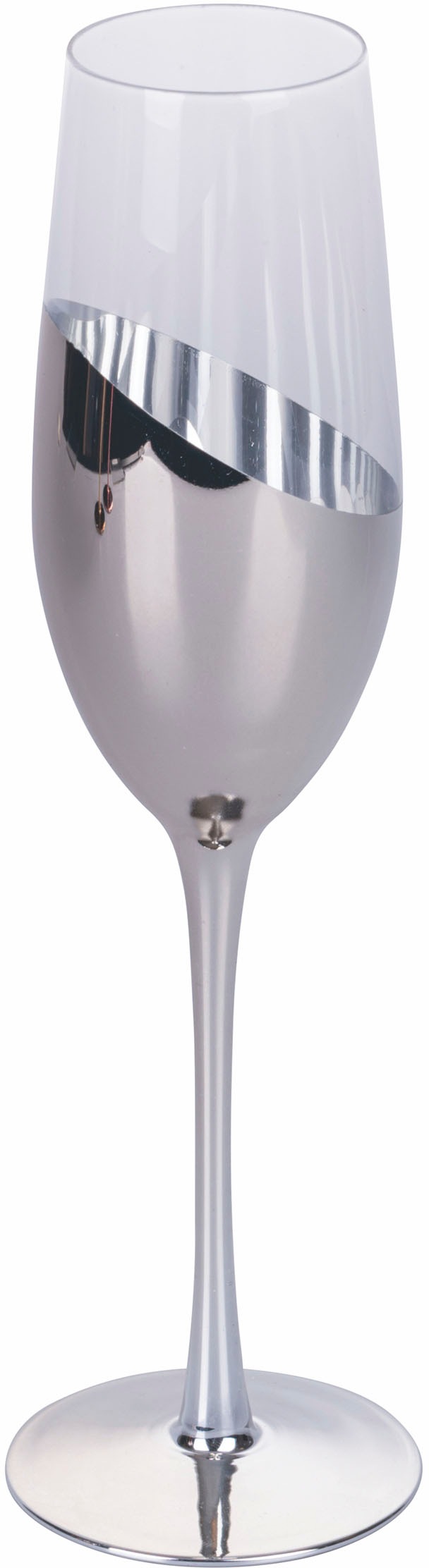 Villa d'Este Sektglas »Chic«, (Set, 4 tlg.), Gläser-Set, Sektflöten, 4-teilig, Inhalt 280 ml