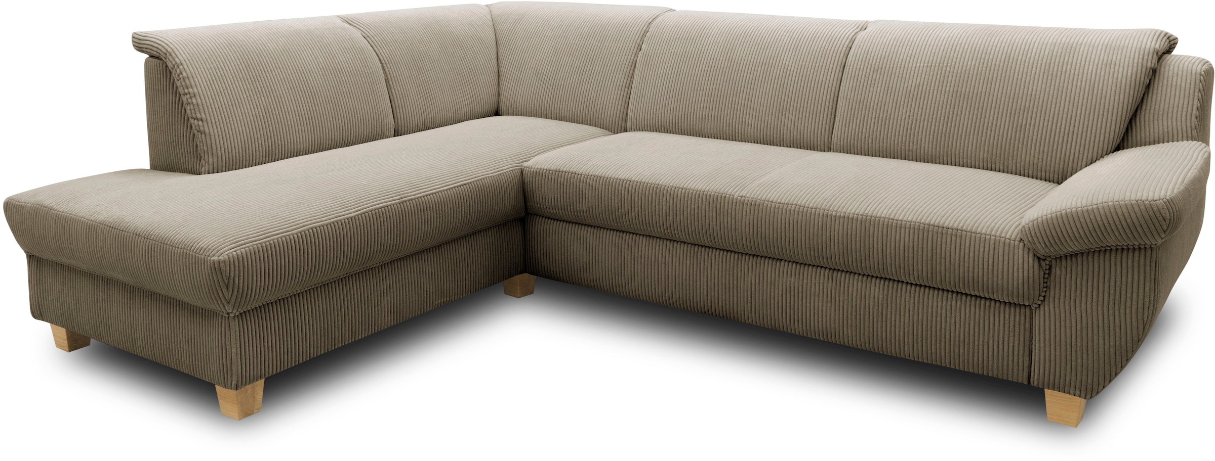 Home affaire Ecksofa »Yesterday zeitlos und elegant, bequeme Armlehnen, L-F günstig online kaufen