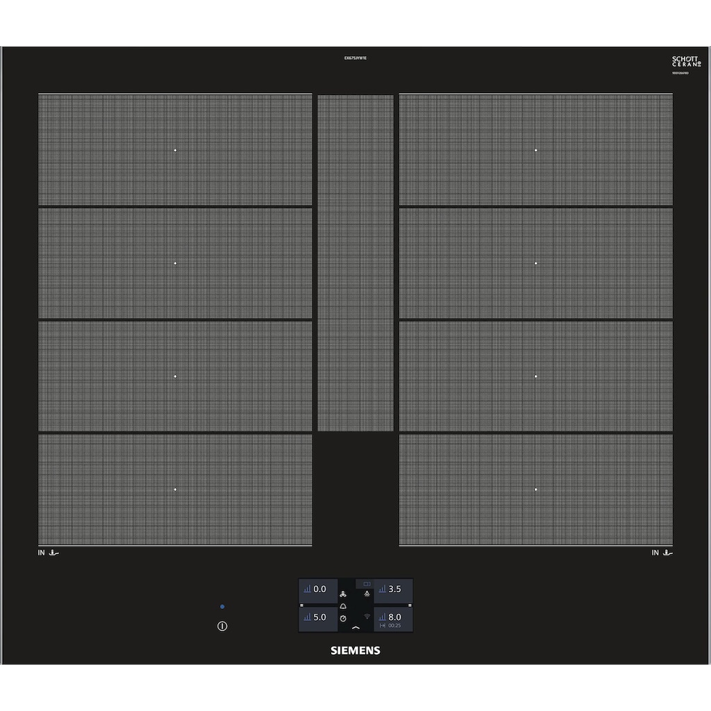 SIEMENS Flex-Induktions-Kochfeld von SCHOTT CERAN®, EX675JYW1E