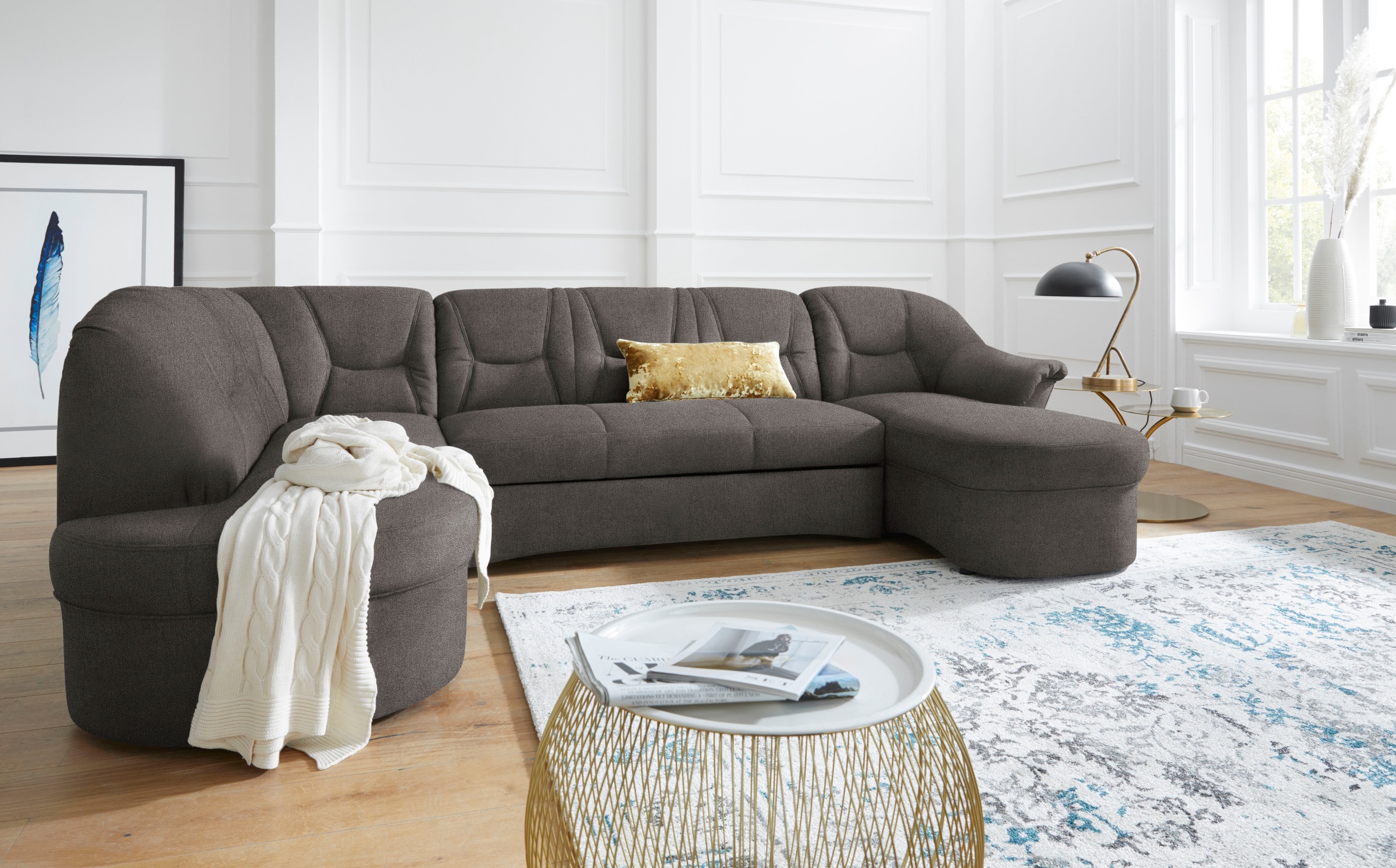 DOMO collection Wohnlandschaft »Sarafina, zeitlos und komfortabel, optional günstig online kaufen