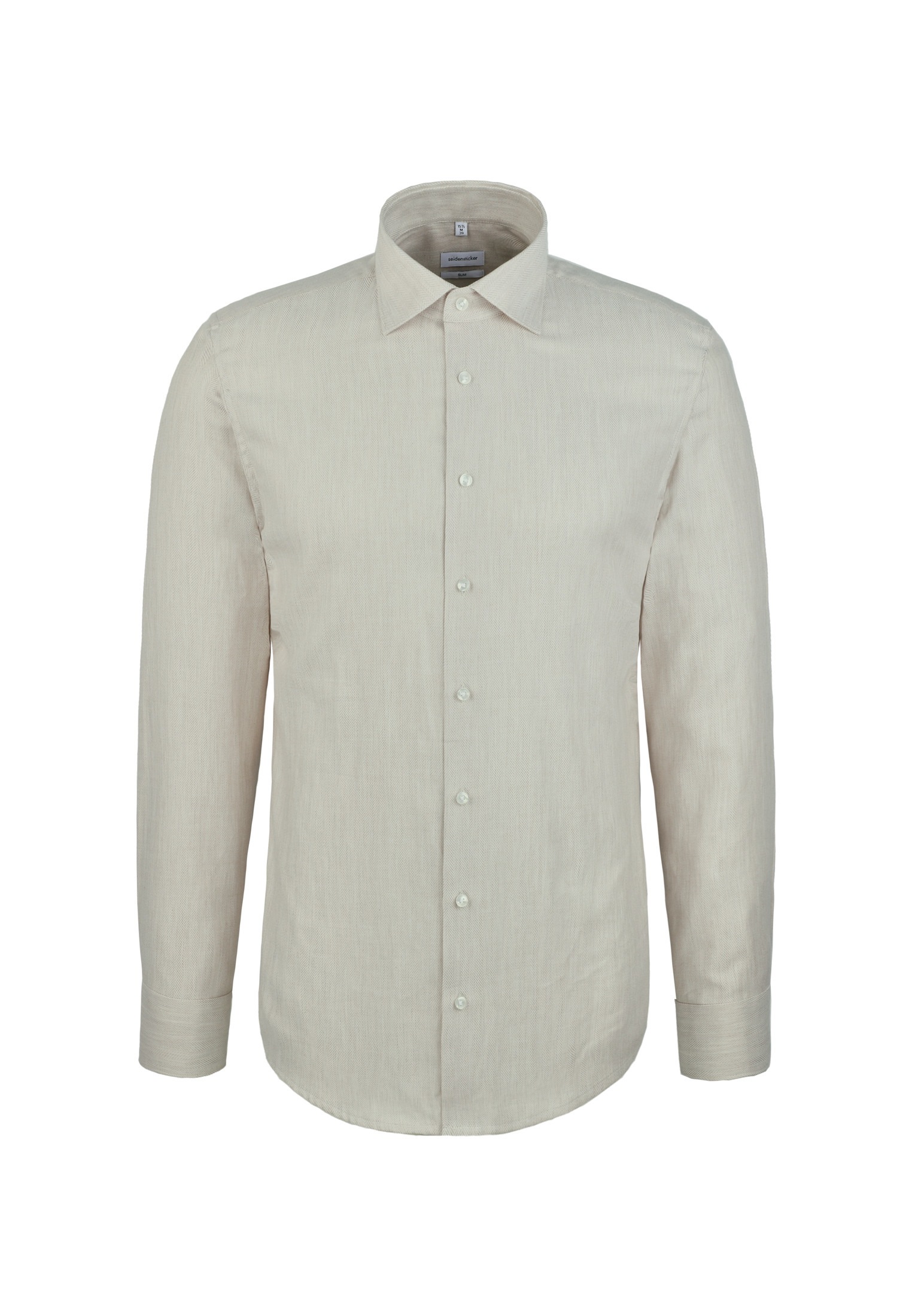 seidensticker Flanellhemd »Schwarze Rose« Slim 1/1 Kentkragen Fischgrat