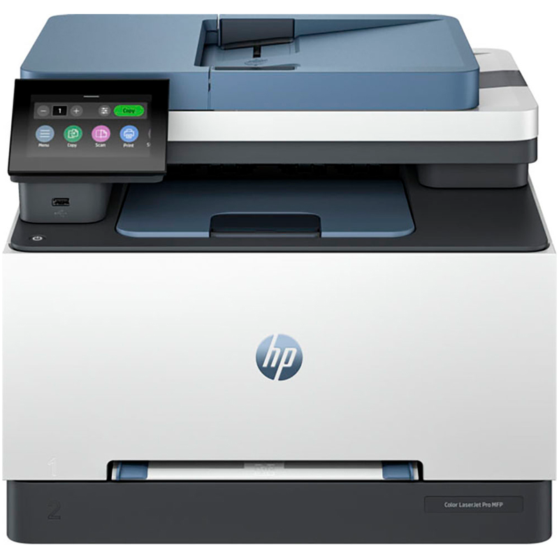 HP Multifunktionsdrucker »Color LaserJet Pro MFP 3302fdwg« grau/blau Beidseitiger Druck, Display