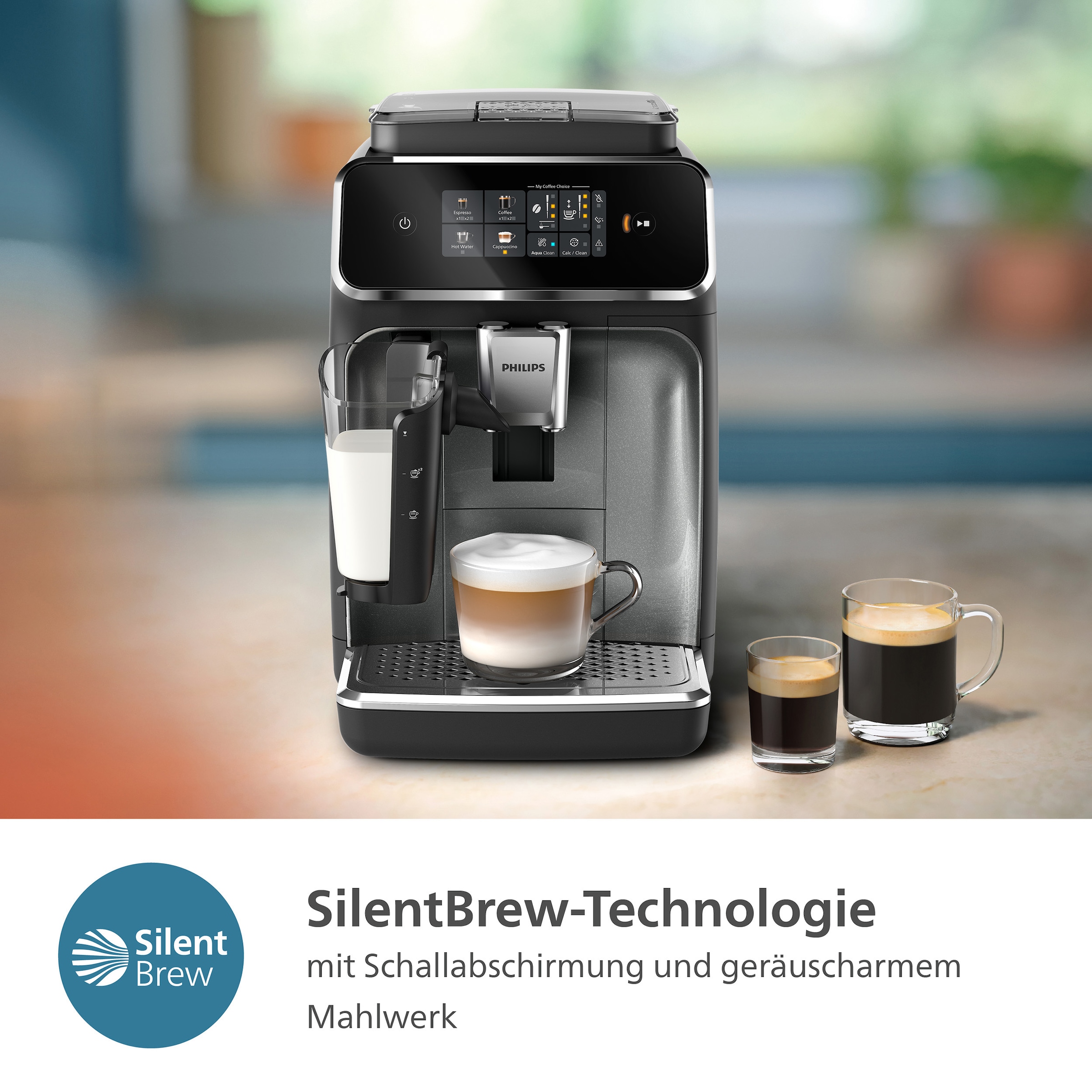Philips Kaffeevollautomat »EP2339/40 2300 Series, 4 Kaffeespezialitäten« mit LatteGo-Milchsystem