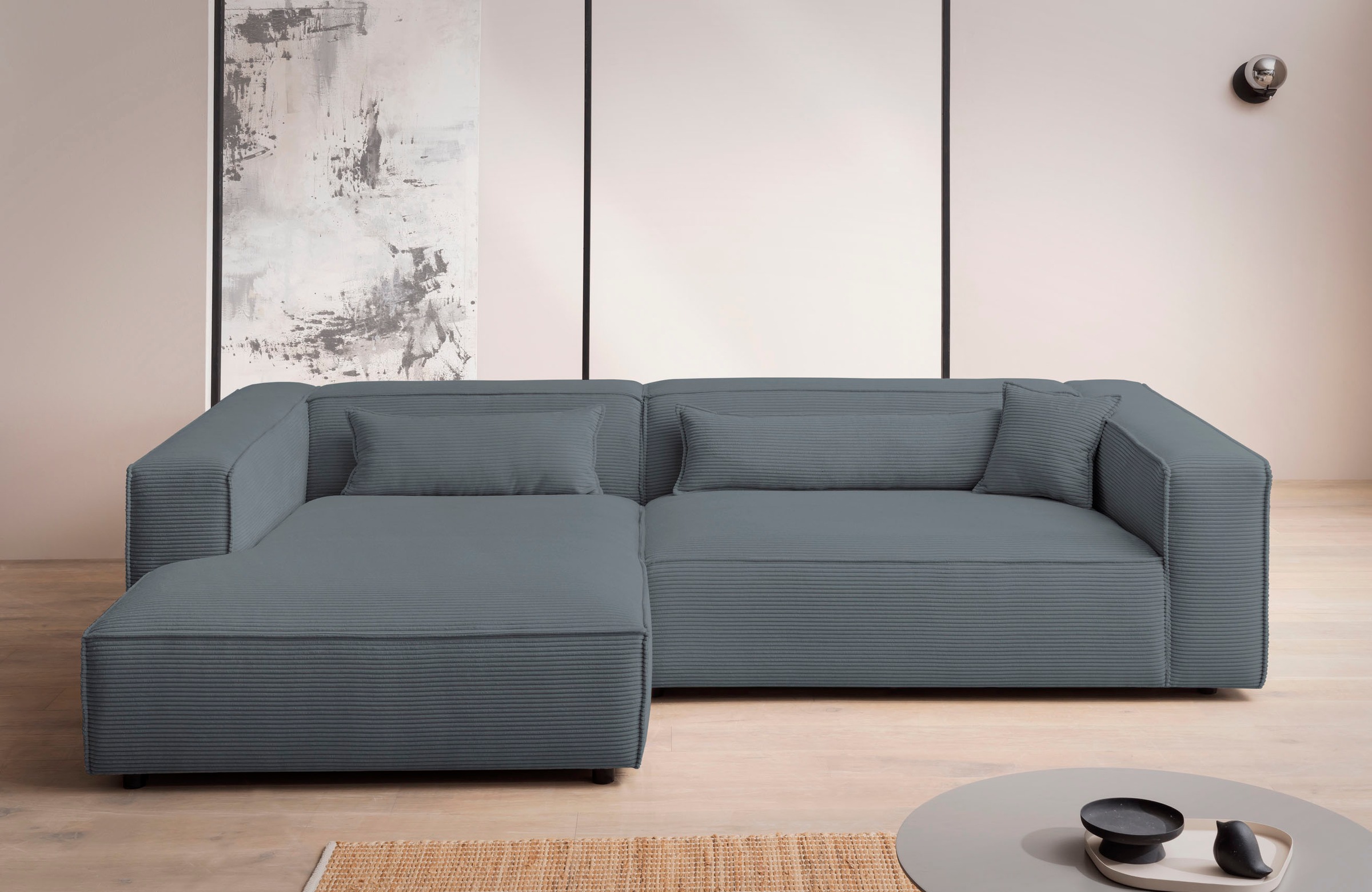 LeGer Home by Lena Gercke Ecksofa »PIARA XXL, Big-Sofa in Cord oder Leineno günstig online kaufen