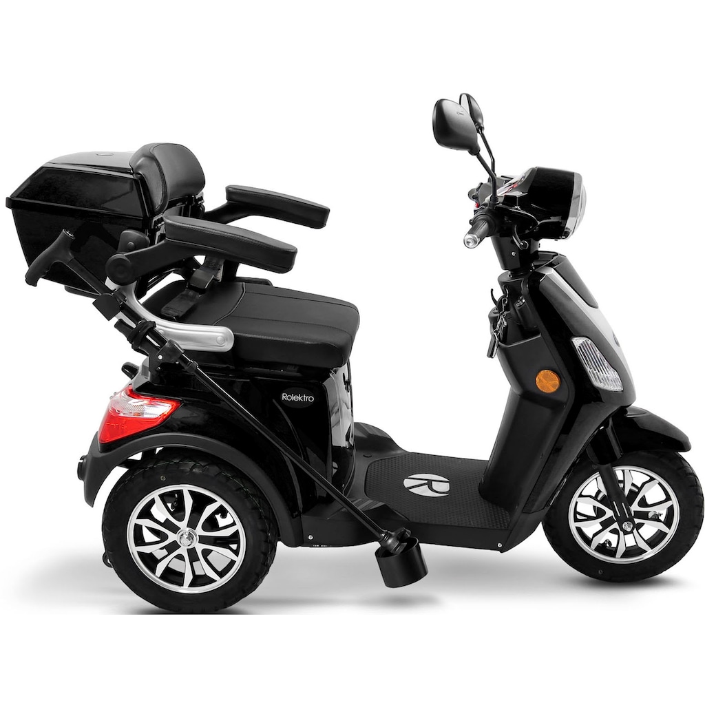 Rolektro Elektromobil »Rolektro E-Trike 25 V.3, Lithium Akku«, 1000 W, 25 km/h, (mit Topcase)