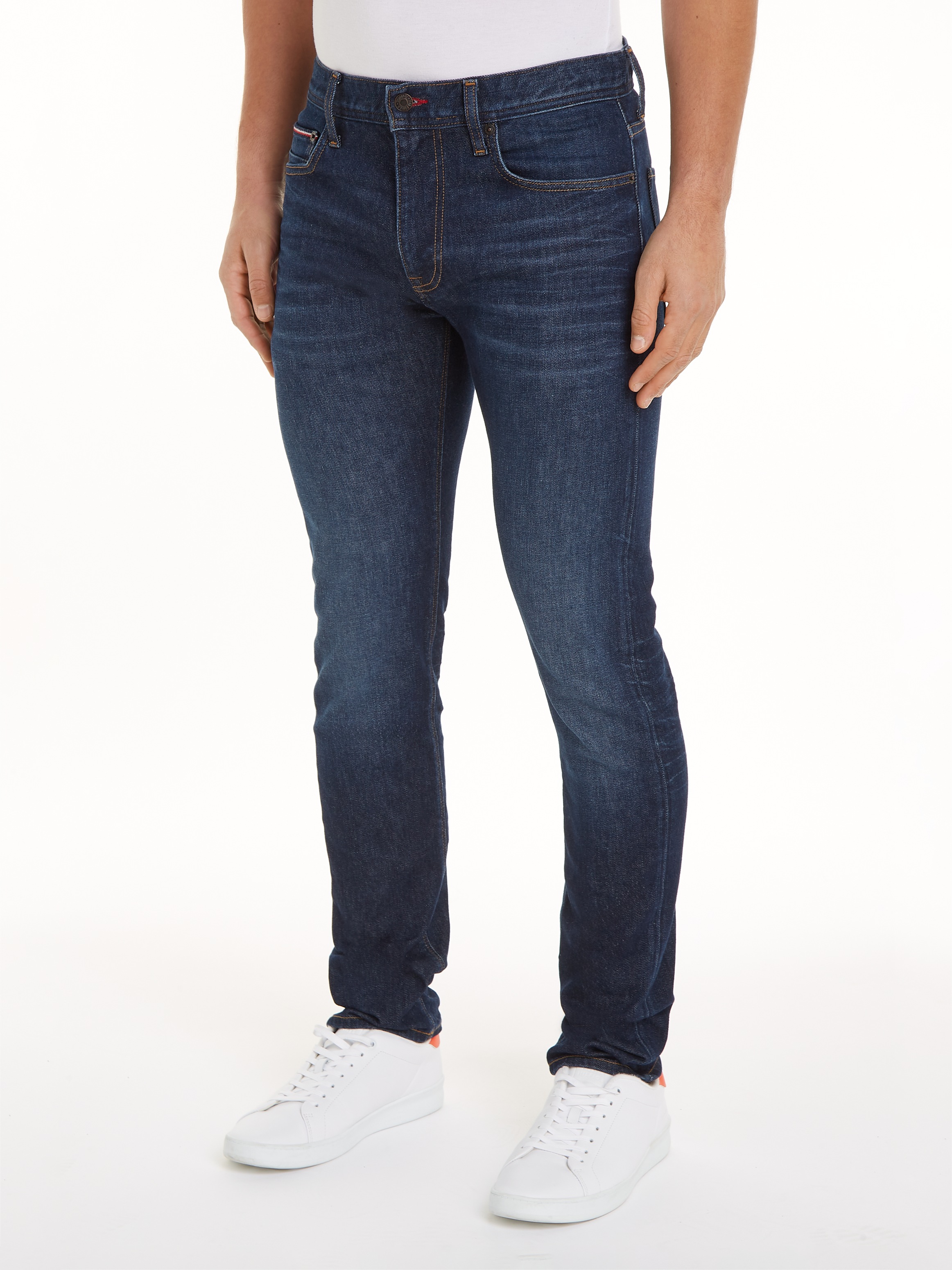 Tommy Hilfiger Slim-fit-Jeans »SLIM BLEECKER PSTR CROW BLACK«