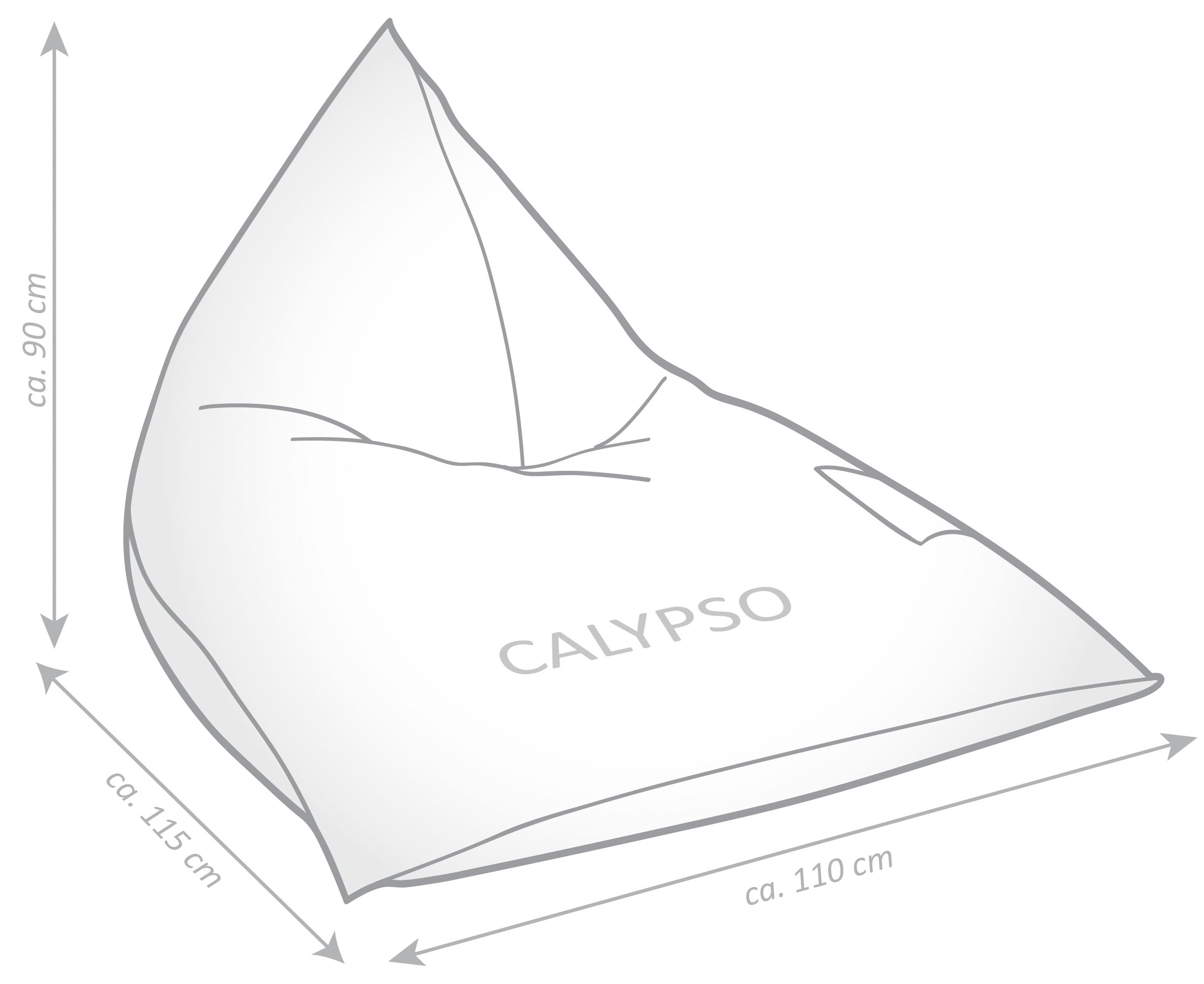Magma Heimtex Sitzsack »SANTORIN Calypso«, (1 St.)