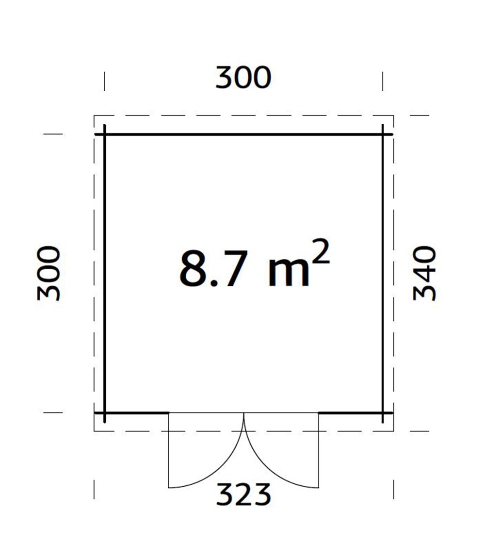 Palmako Gartenhaus »Ella« verschiedene Farben