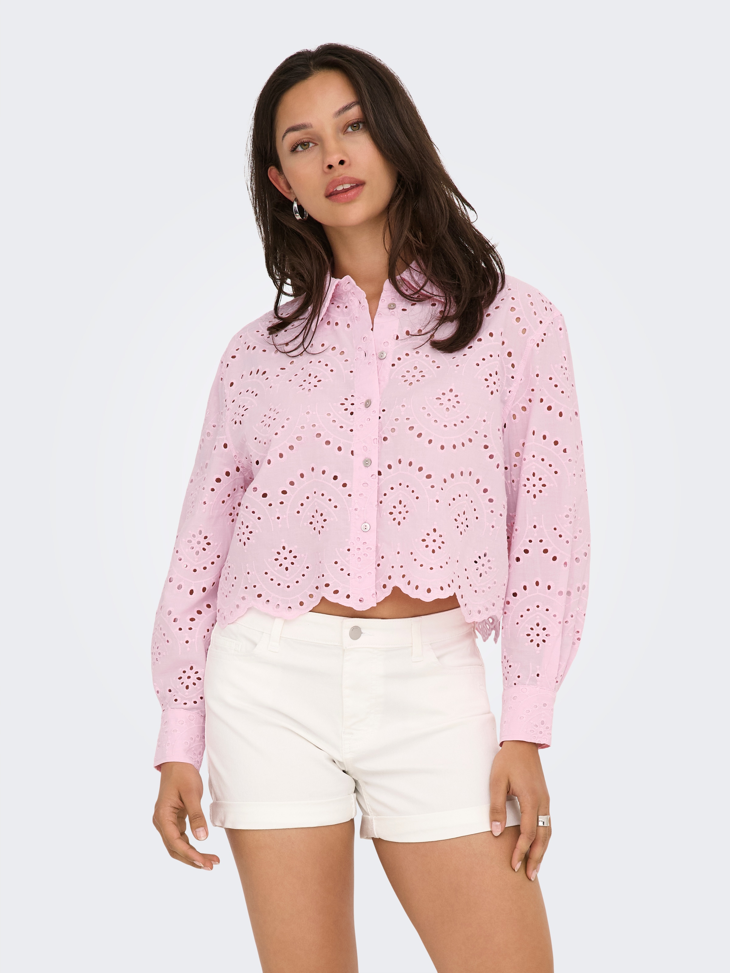 ONLY Langarmbluse »ONLVALAIS L/S SHIRT WVN NOOS«