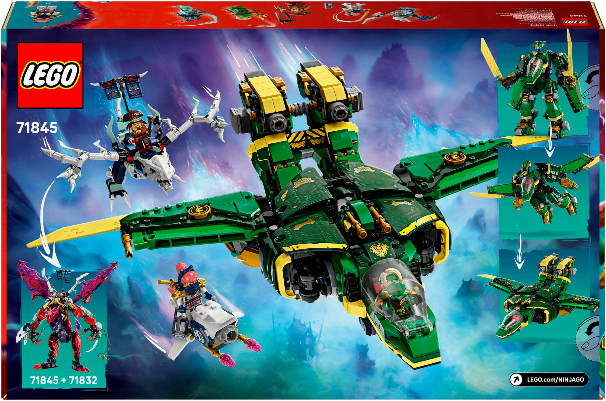 LEGO® Konstruktionsspielsteine »Lloyds Jet-Mech (71845), LEGO Ninjago«, (1112 St.), Made in Europe