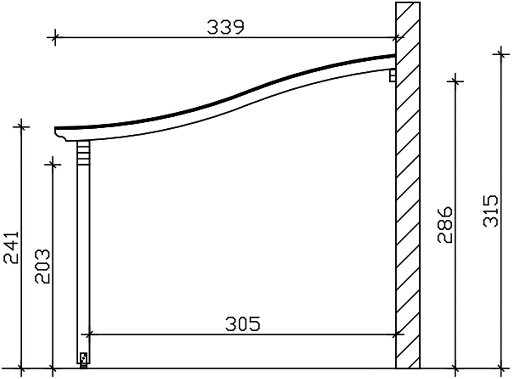 Skanholz Terrassendach »Verona« Leimholz