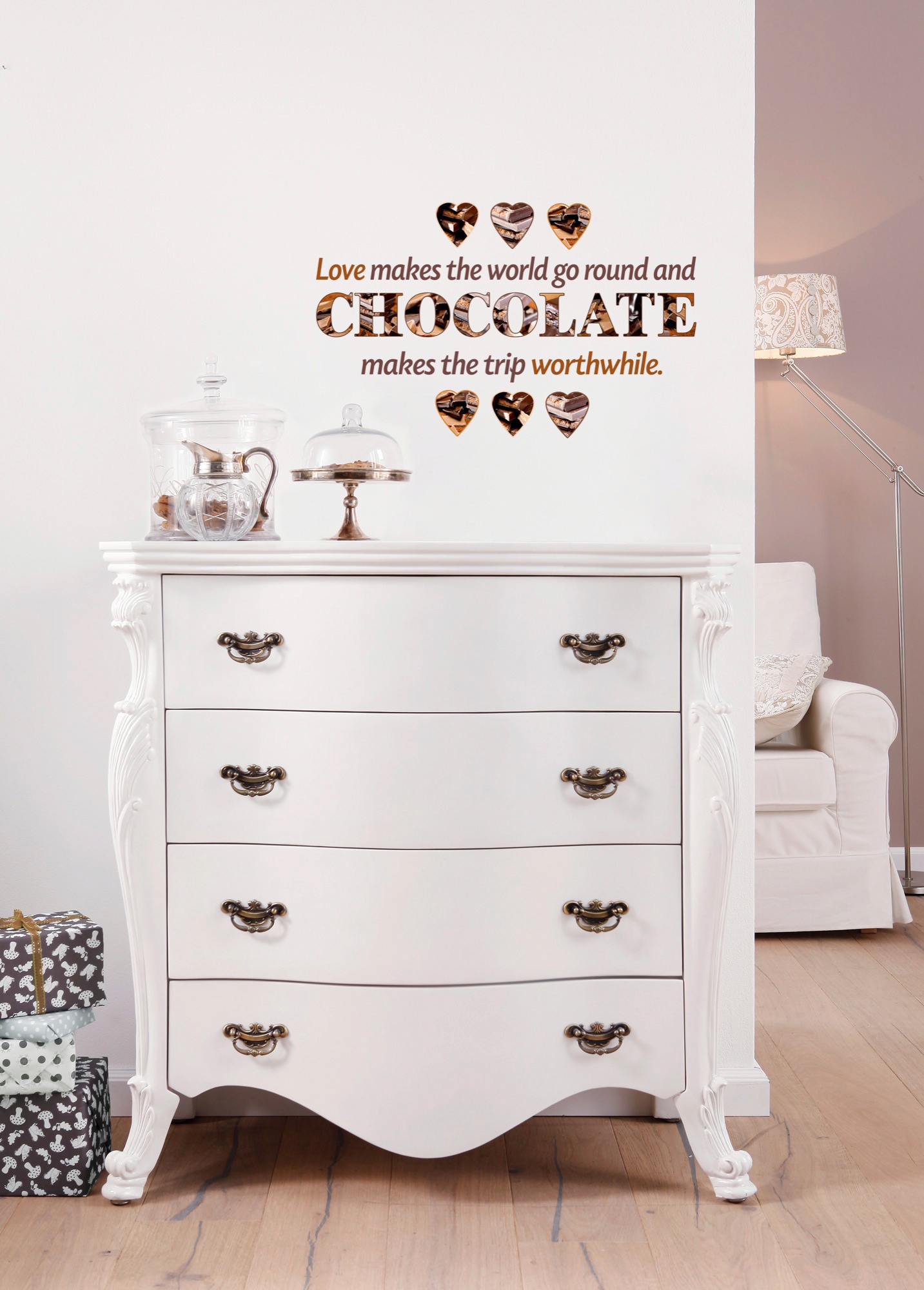 Komar Wandtattoo »Chocolate - Größe 50 x 70 cm«, (9 St.), selbstklebend, Wandsticker