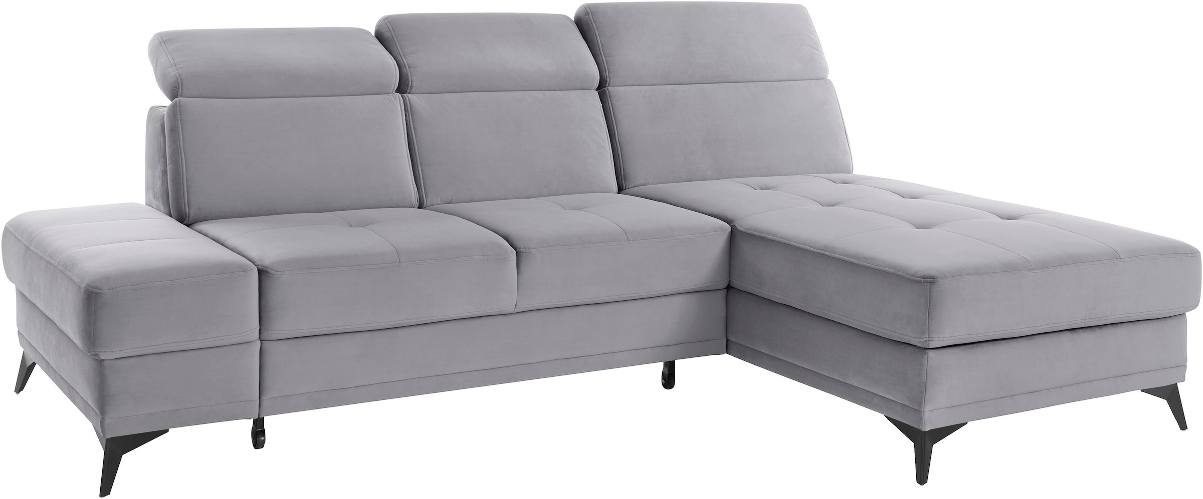 INOSIGN Ecksofa »Cardiz L-Form«, inkl.Kopfteilverstellung und Federkern wahlweise mit Bettfunktion