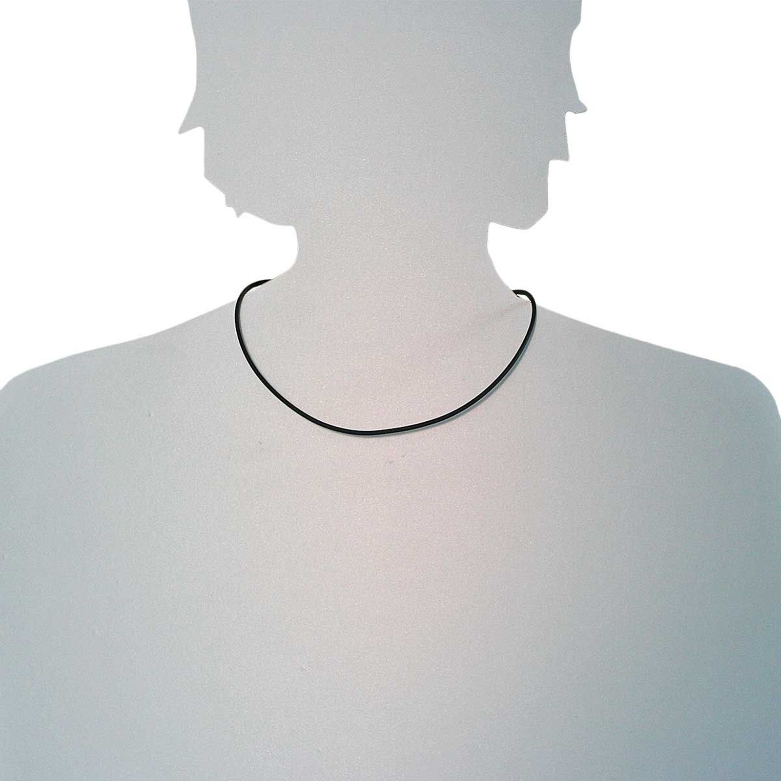 OSTSEE-SCHMUCK Halsreif »Ostsee-Schmuck Halsreif Kautschuk 2,0 mm«, (1 tlg.)