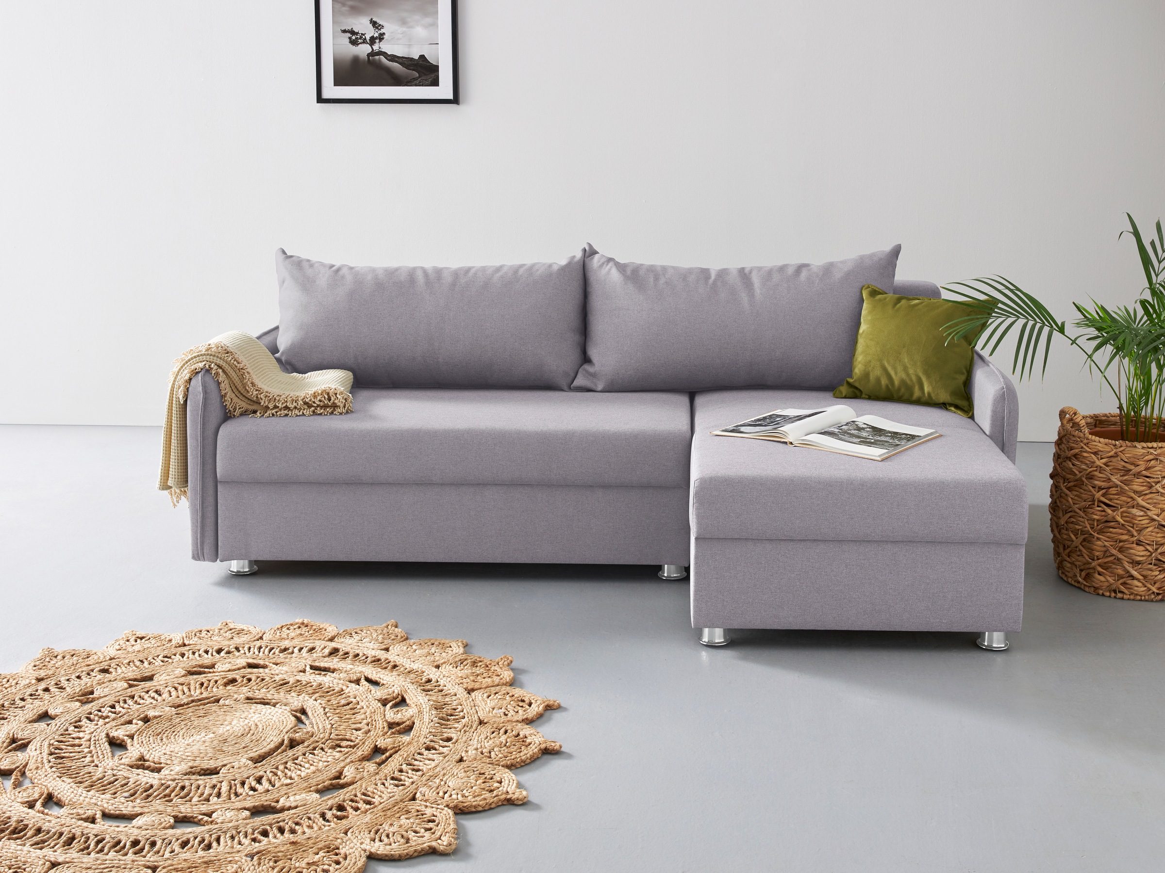COLLECTION AB Ecksofa "Sunny L-Form" inkl. Bettfunktion und Bettkasten günstig online kaufen