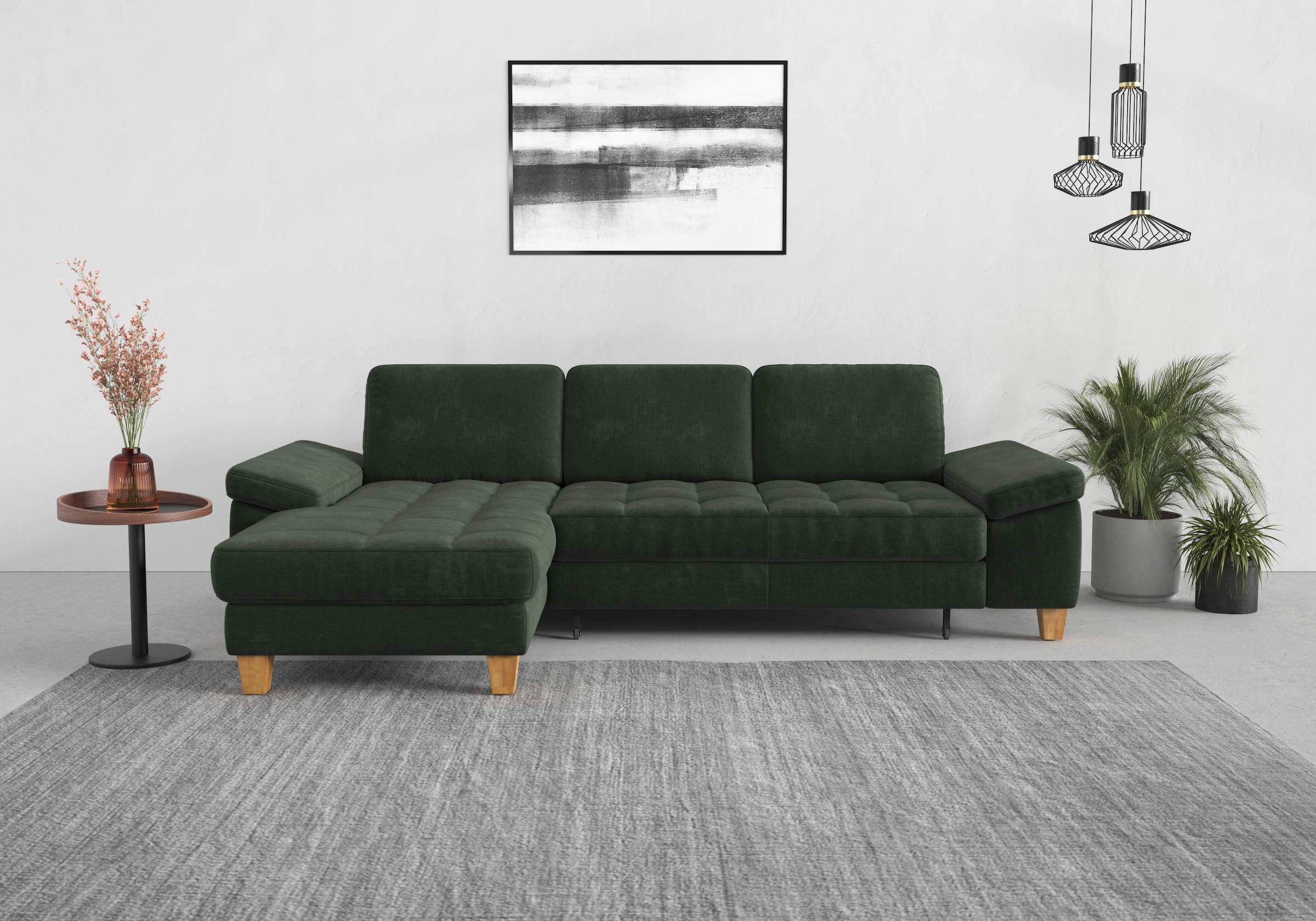 sit&more Ecksofa »Westham L-Form« mit Recamiere, mit oder ohne Bettfunktion günstig online kaufen