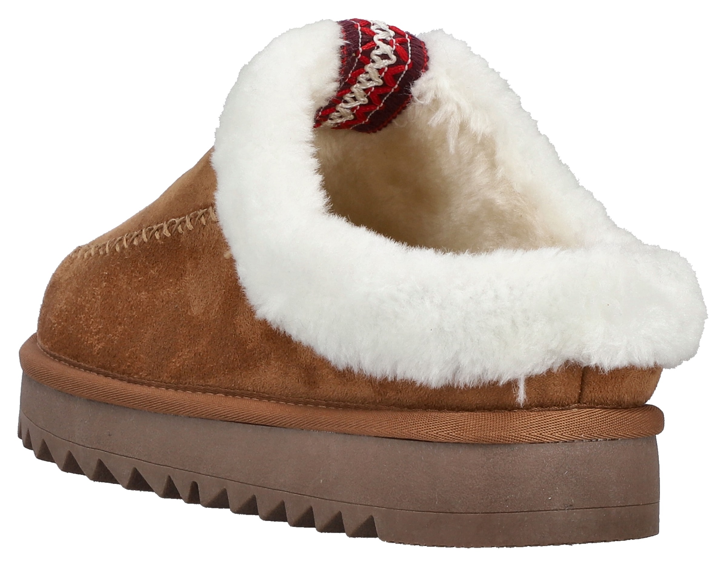 Rieker Plüsch Hausschuhe  Pantoffel, Wohlfühlschuh, Homeslipper mit trendiger Plateausohle