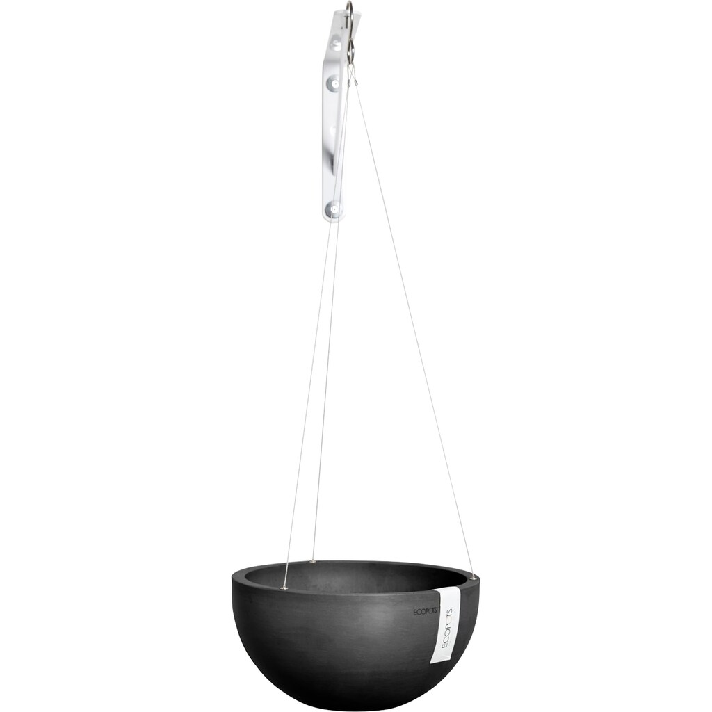 ECOPOTS Blumentopf »HANGING BRUSSELS Dark Grey«