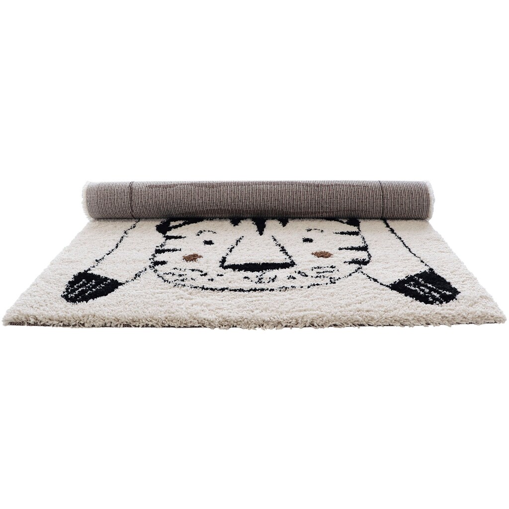 Primaflor-Ideen in Textil Kinderteppich »NOMAD - White Tiger«, rechteckig