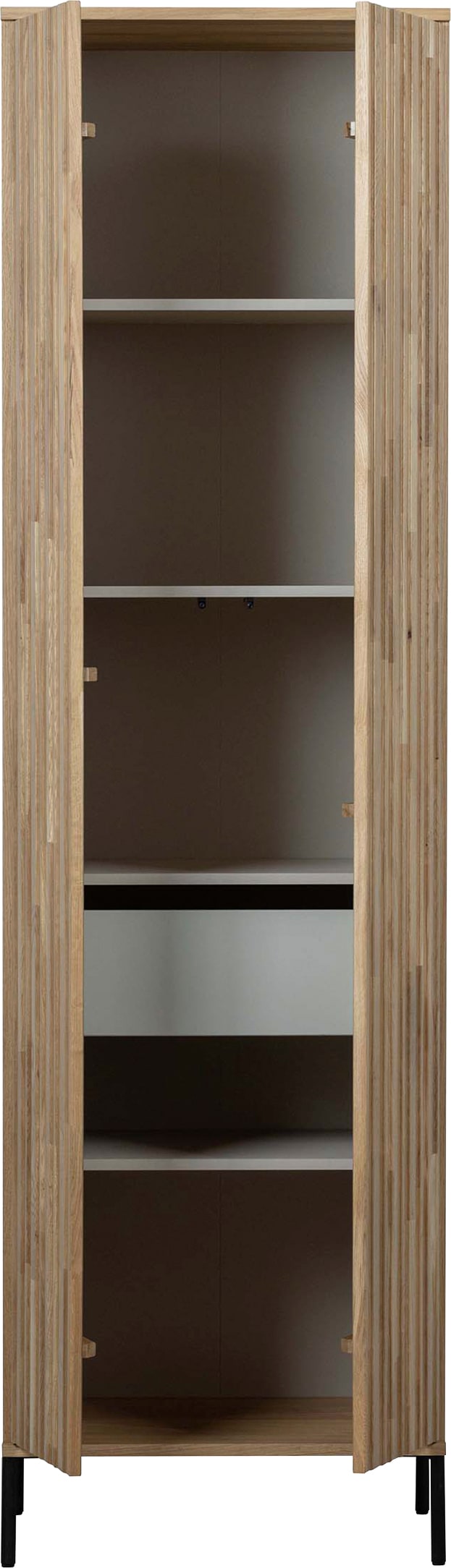 WOOOD Garderobenschrank »New Gravure, Mehrzweckschrank mit 5 Fächern«, mit grafischen Relieftüren, Breite 60 cm