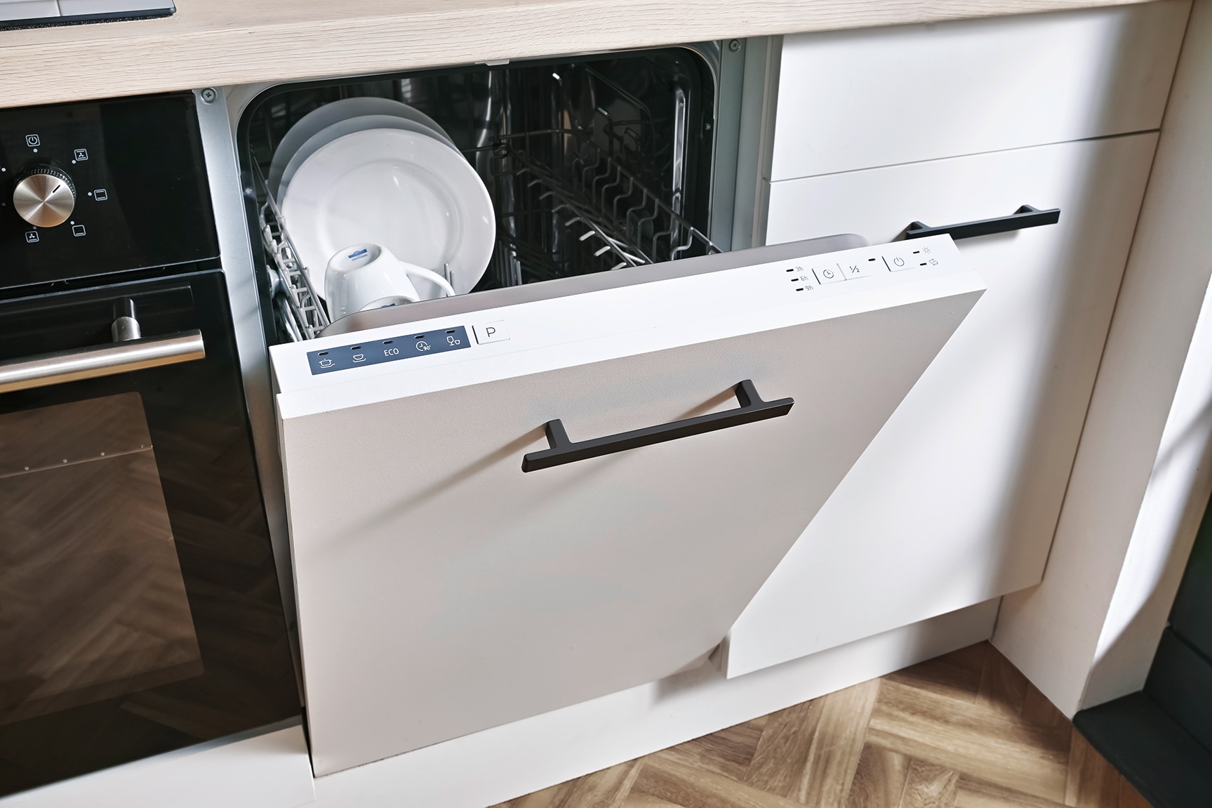 wiho Küchen Küchenzeile »Fortyfive, Breite 180 cm,« Soft-Close-Funktion in Schubkästen & Auszügen, höhenverstellbare Füße