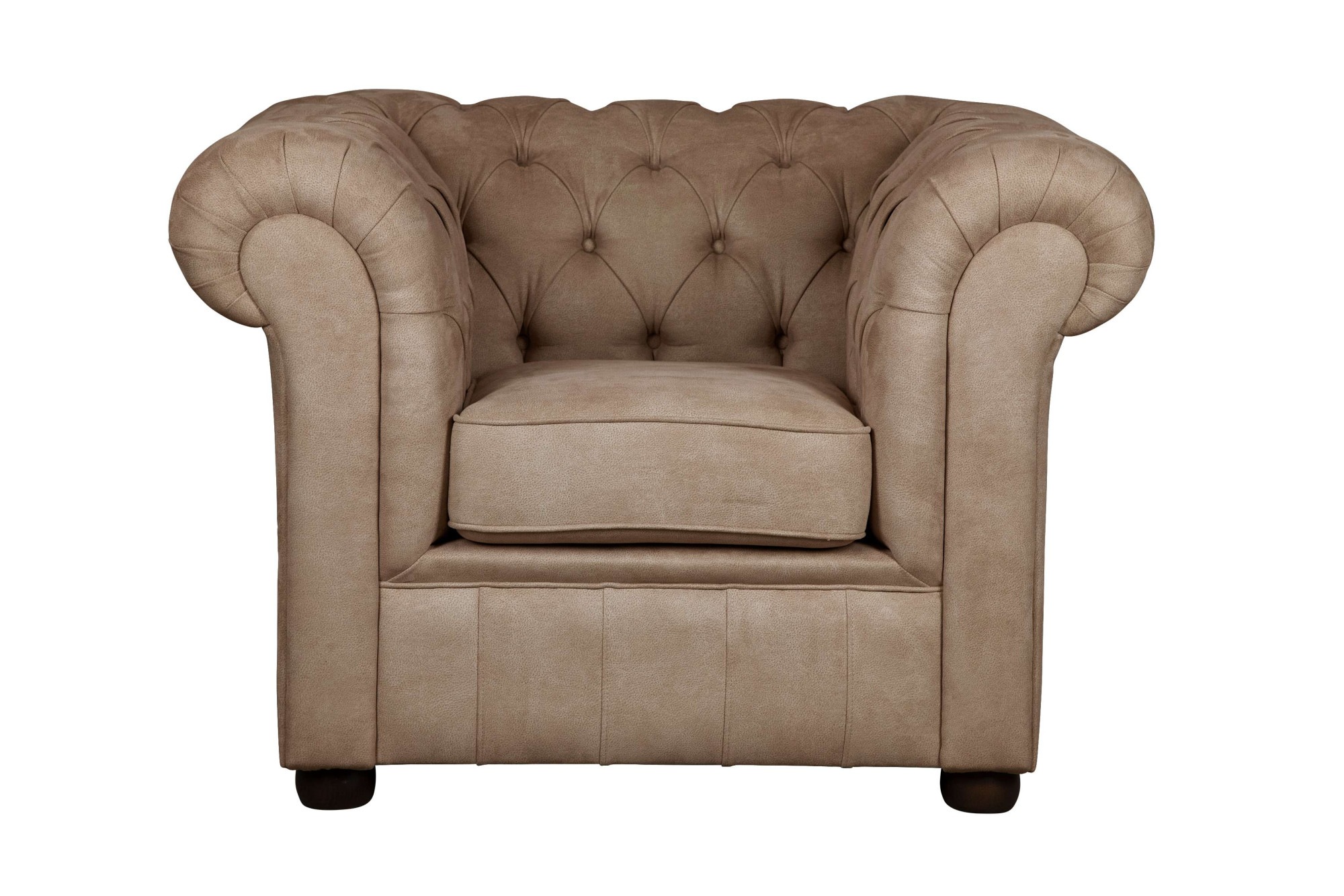 Home affaire Sessel »CHARENTE, Chesterfield, Wellenfederung, Maße B/T/H: 105/89/74 cm«, mit edler Knopfheftung und typischen Armlehnen