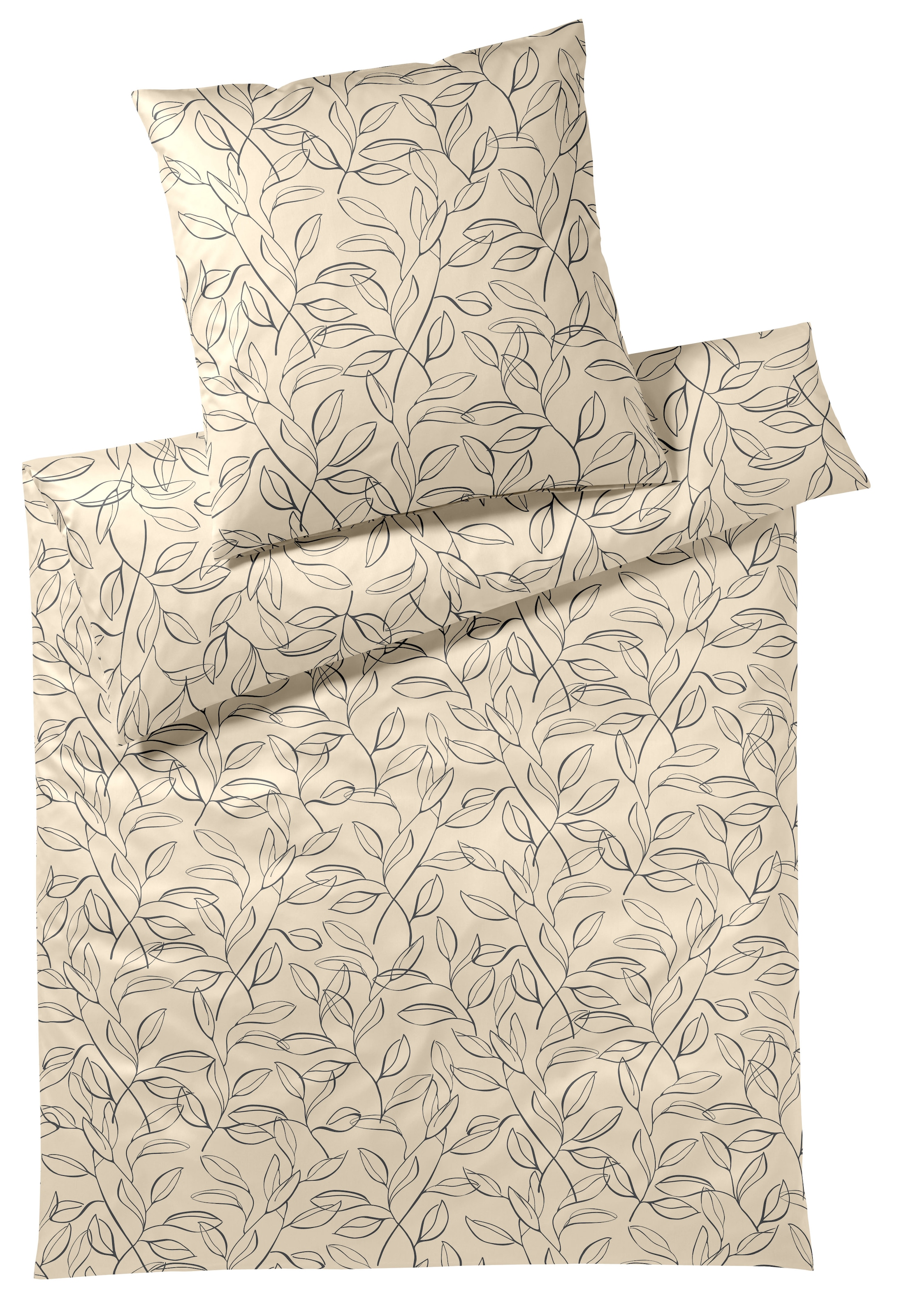 Elegante Bettwäsche »Floral« 2 Stk. tlg. angenehmes Hautgefühl günstig online kaufen
