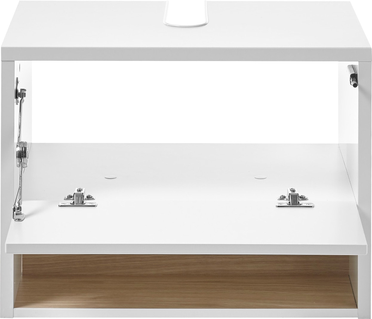 Places of Style Badmöbel-Set »Studio Line, Bad im modernen Design, 3-teiliges Badezimmer«, (3 St.), Schrank, Unterschrank und Spiegel, in zwei Farben verfügbar, Stauraum