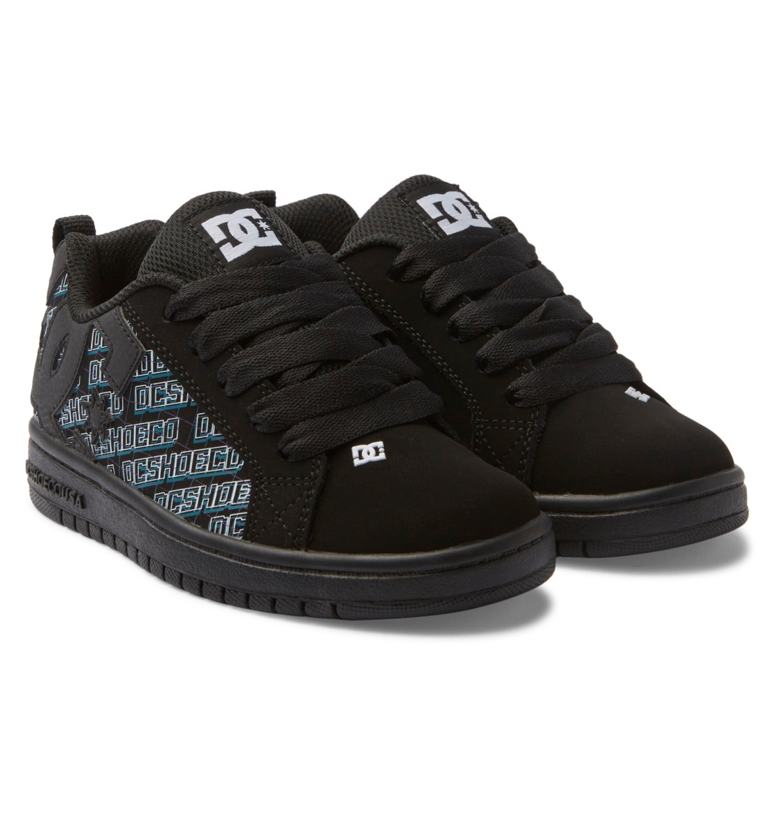 DC SHOES Sneaker »Court Graffik« Pixel 2,5(33,5) 2,5(33,5) Nubukleder- und/oder Lederobermaterial