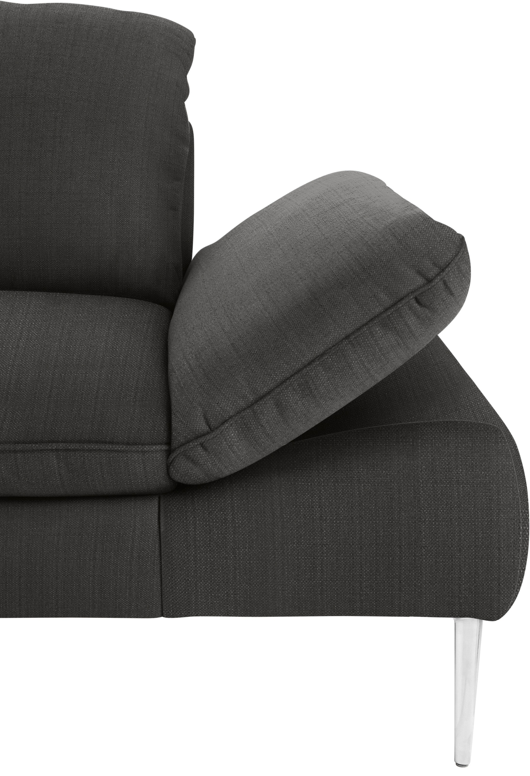 W.SCHILLIG 2,5-Sitzer »enjoy&MORE«, mit Sitztiefenverstellung, Füße silber matt, Breite 232 cm