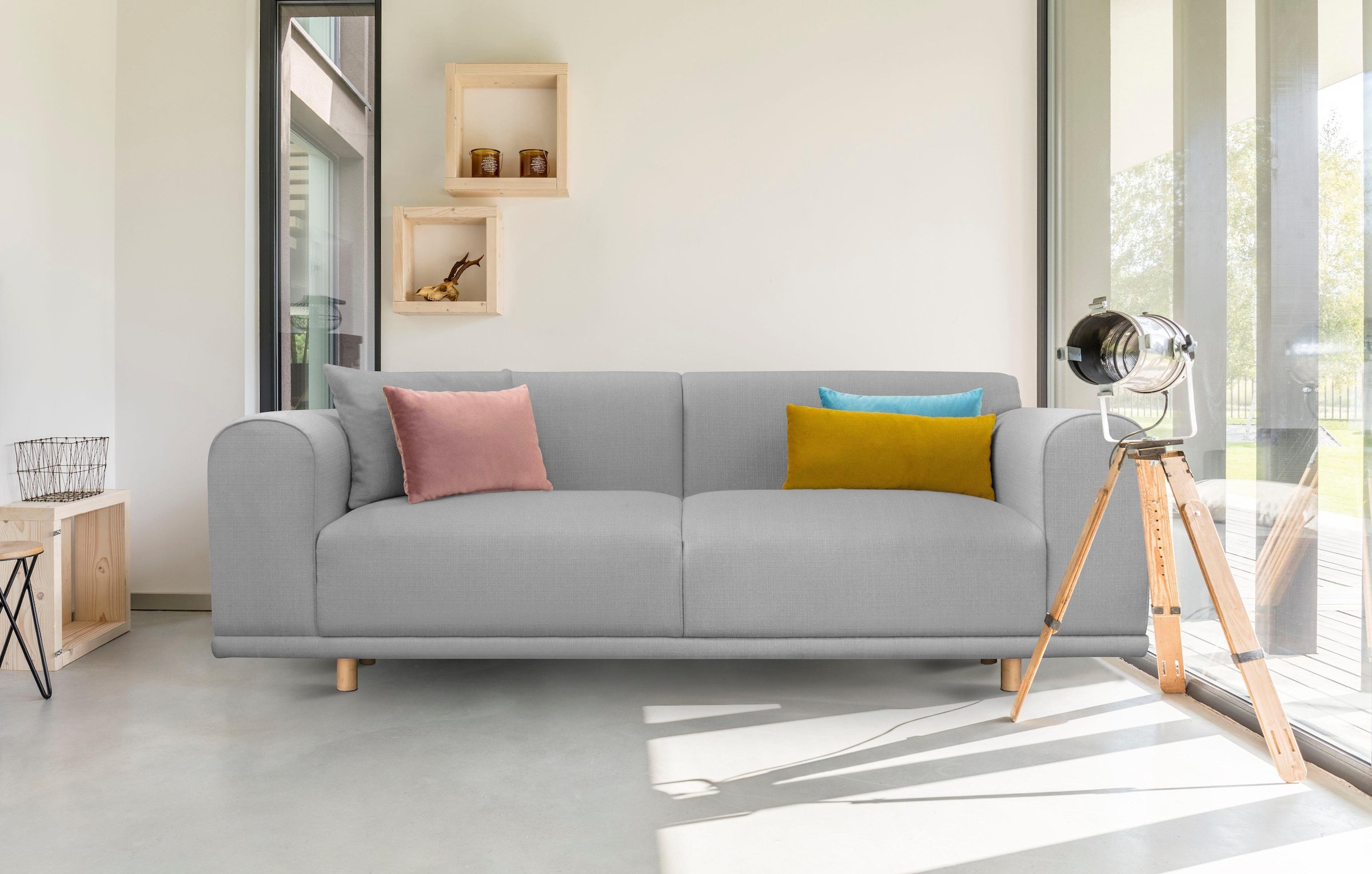 OTTO home 3-Sitzer »Maroon« in skandinavischem Design, mit losen Kissen günstig online kaufen
