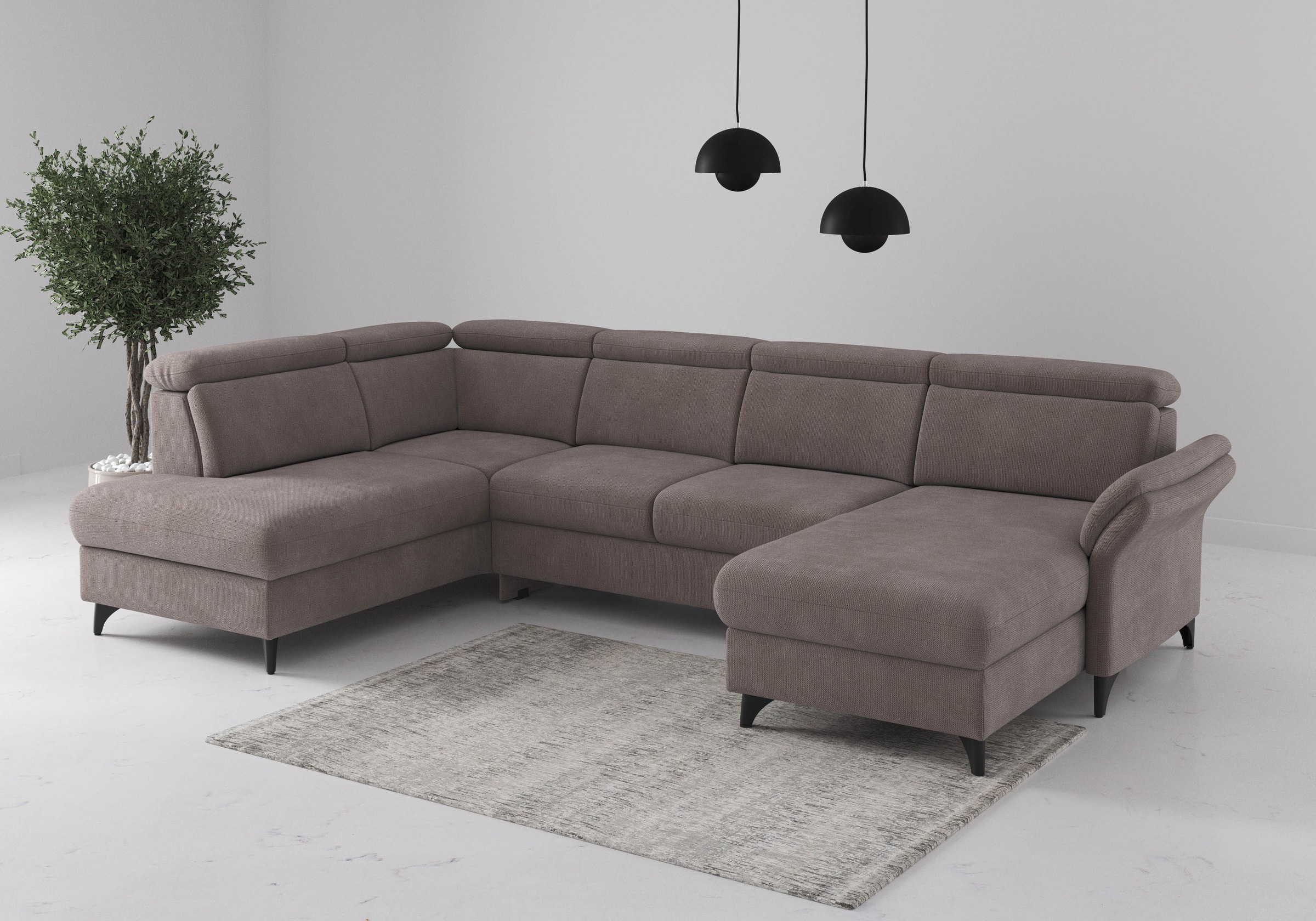sit&more Wohnlandschaft »Glendale« inkl. Kopfteilverstellung,wahlweise mit günstig online kaufen