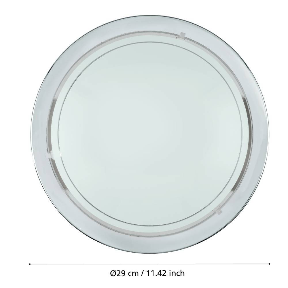 EGLO Deckenleuchte »PLANET 1«, 1 flammig, Leuchtmittel E27 | ohne Leuchtmittel, Wohnzimmerlampe, Flurlampe, Esszimmer, Büro, zeitlos, 29x29x8,5cm