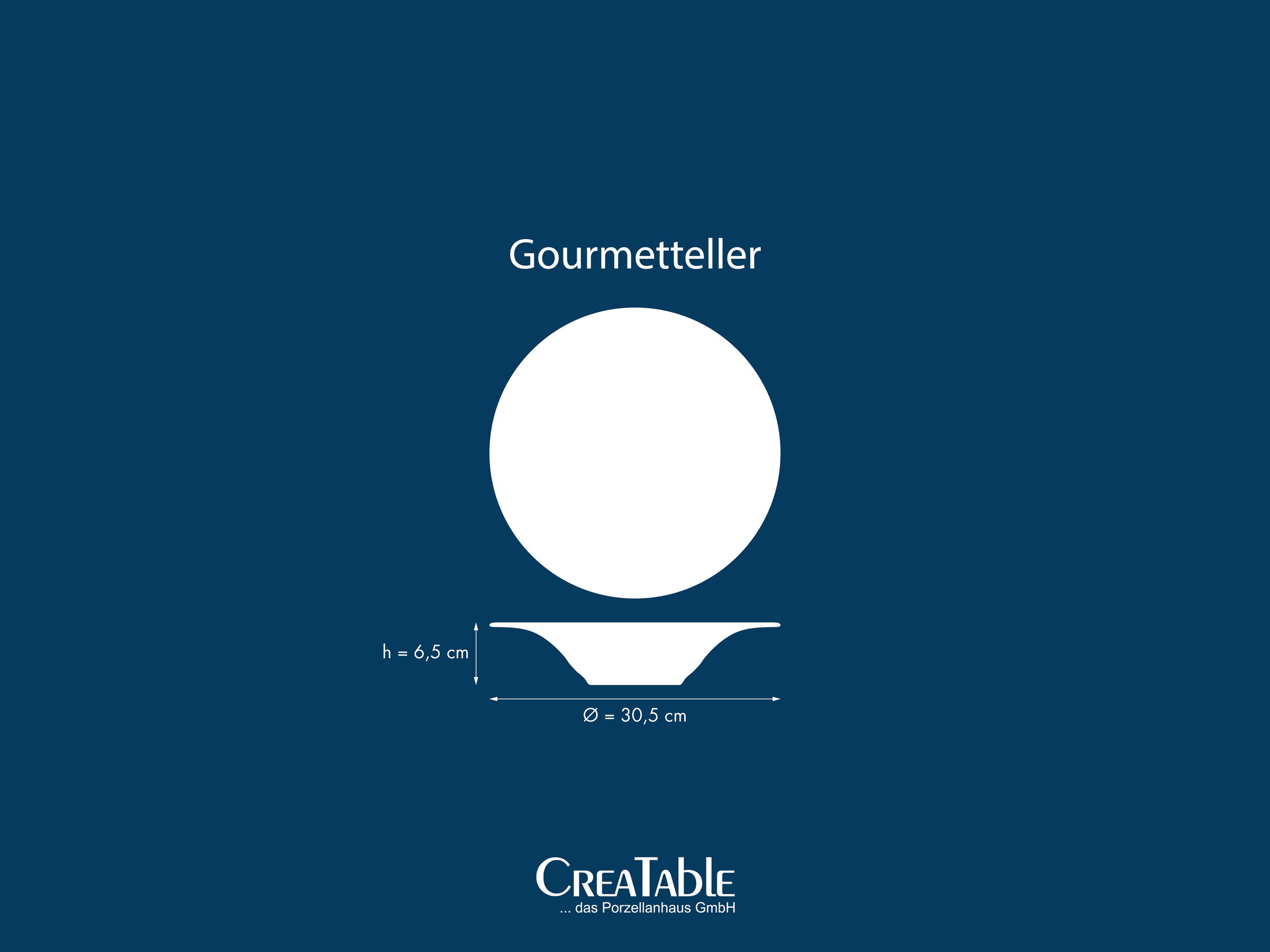 CreaTable Teller »Allegra Magic, Gourmetteller, 4-tlg.« Moderne Coupeform, Reaktivglasur