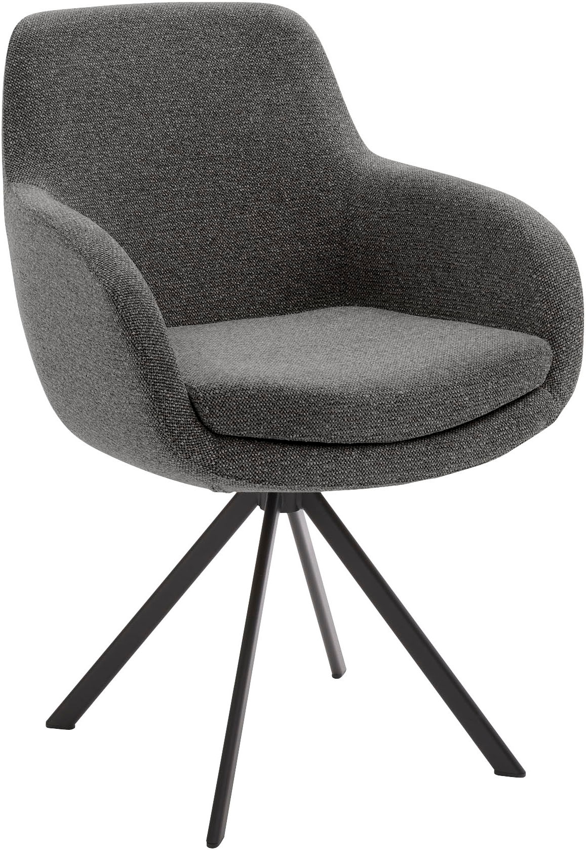 Musterring Esszimmerstuhl »Tavia«, (Set), 2 St., Chenille, Stativgestell Ei günstig online kaufen