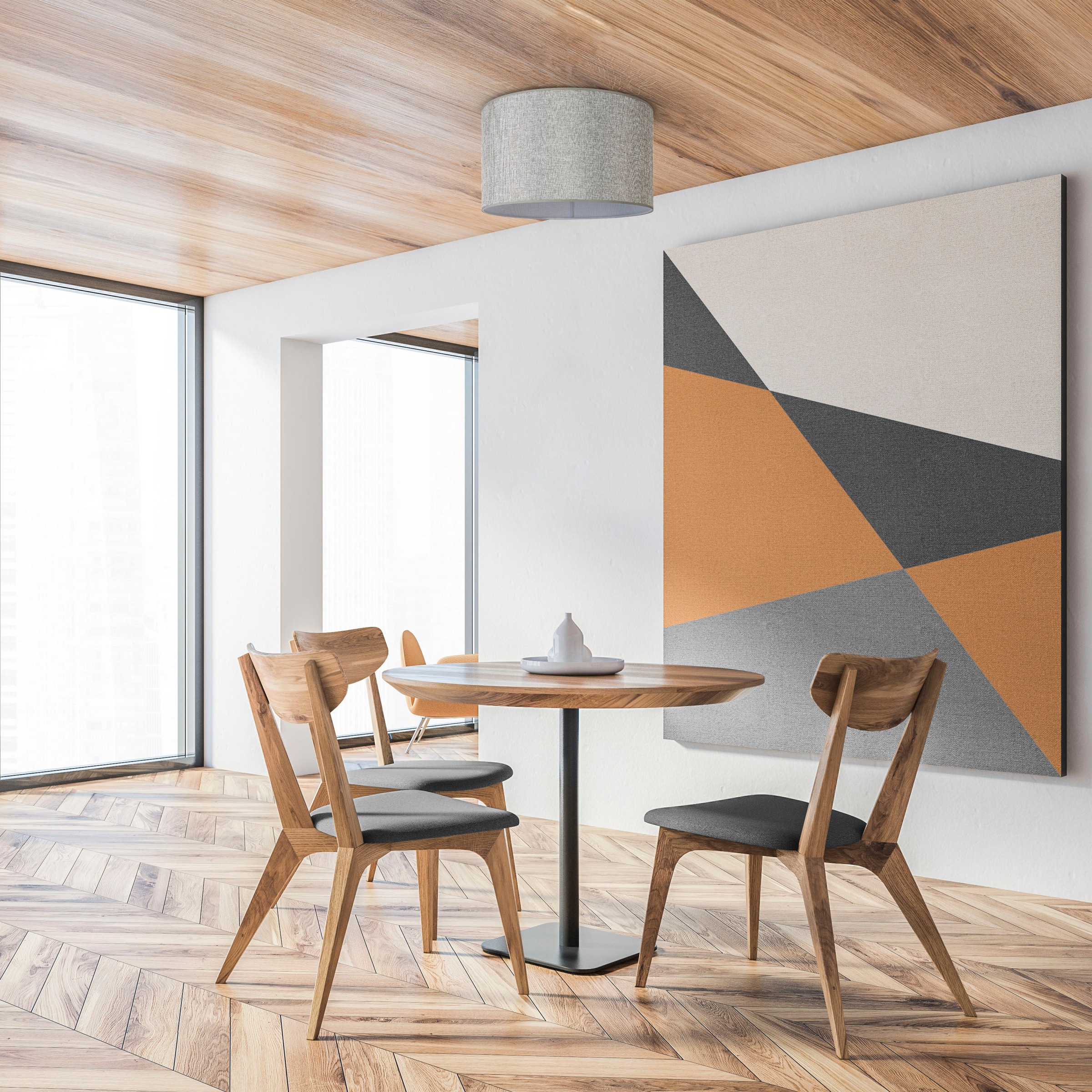 Paco Home Deckenleuchte »HUGO CANVAS UNI COLOR«, Leuchtmittel E27   ohne Le günstig online kaufen