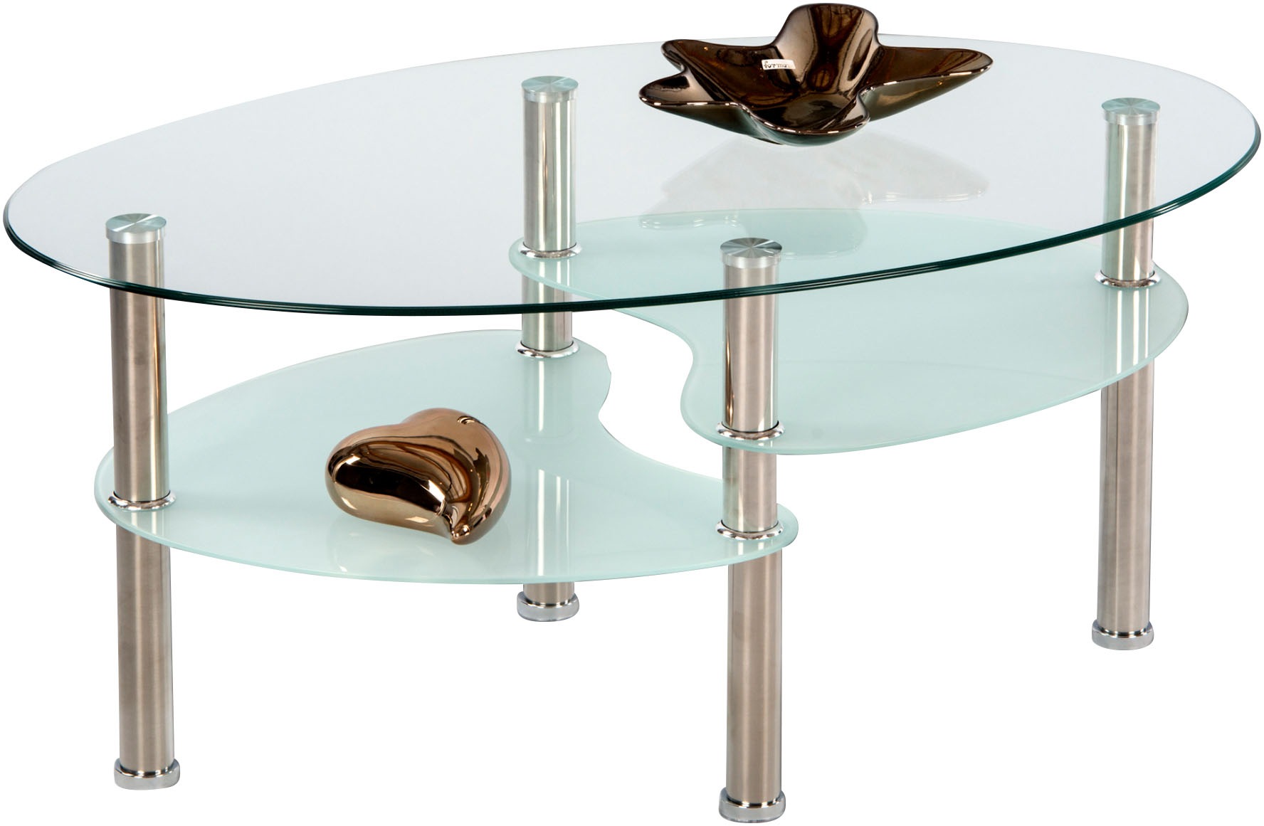 Stolkom Couchtisch »Wave Glastisch, Wohnzimmertisch, Beistelltisch Glas BxH günstig online kaufen