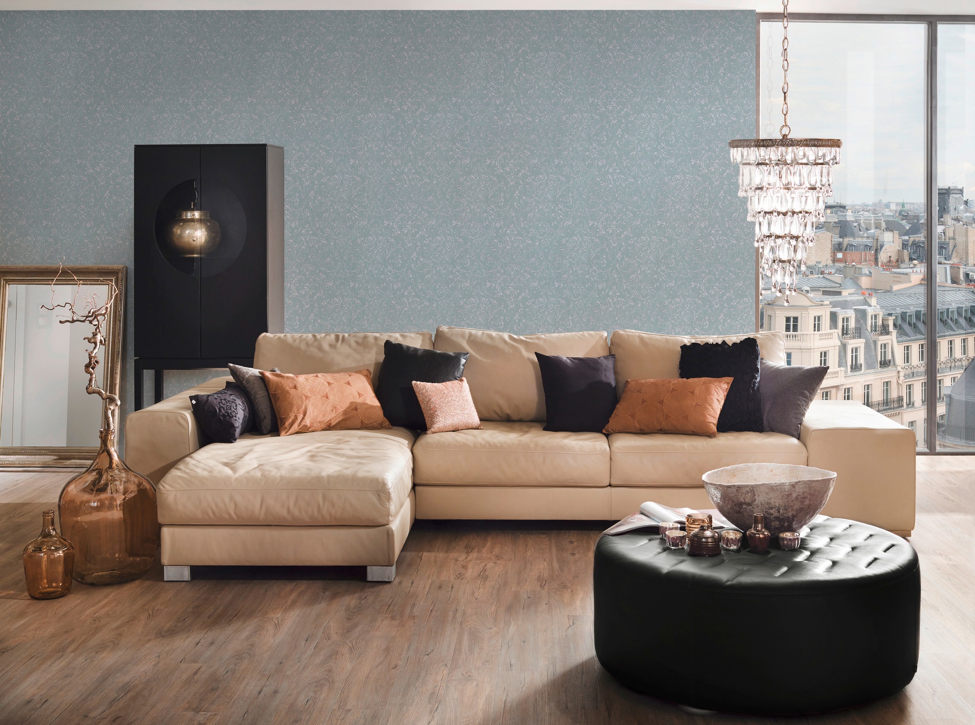 Architects Paper Textiltapete »Metallic Silk«, Barock-matt-glänzend, Ornament Tapete Barock Tapeten Wohnzimmer Schlafzimmer Küche Flur Büro
