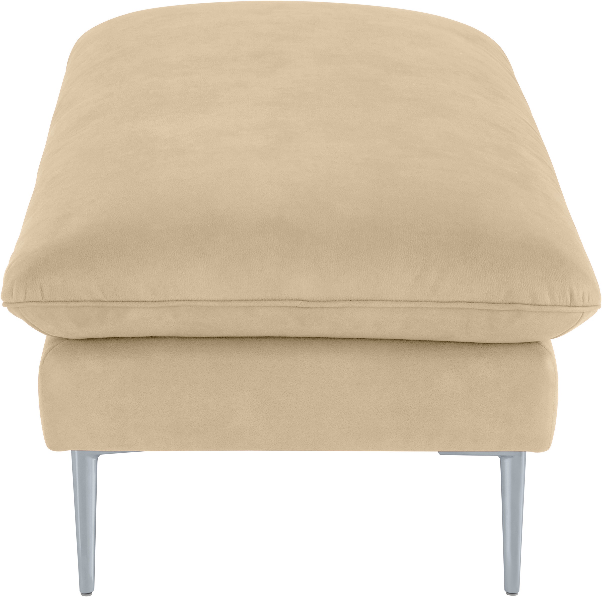W.SCHILLIG Hocker »enjoy&MORE«, Füße silber matt, Breite 151 cm