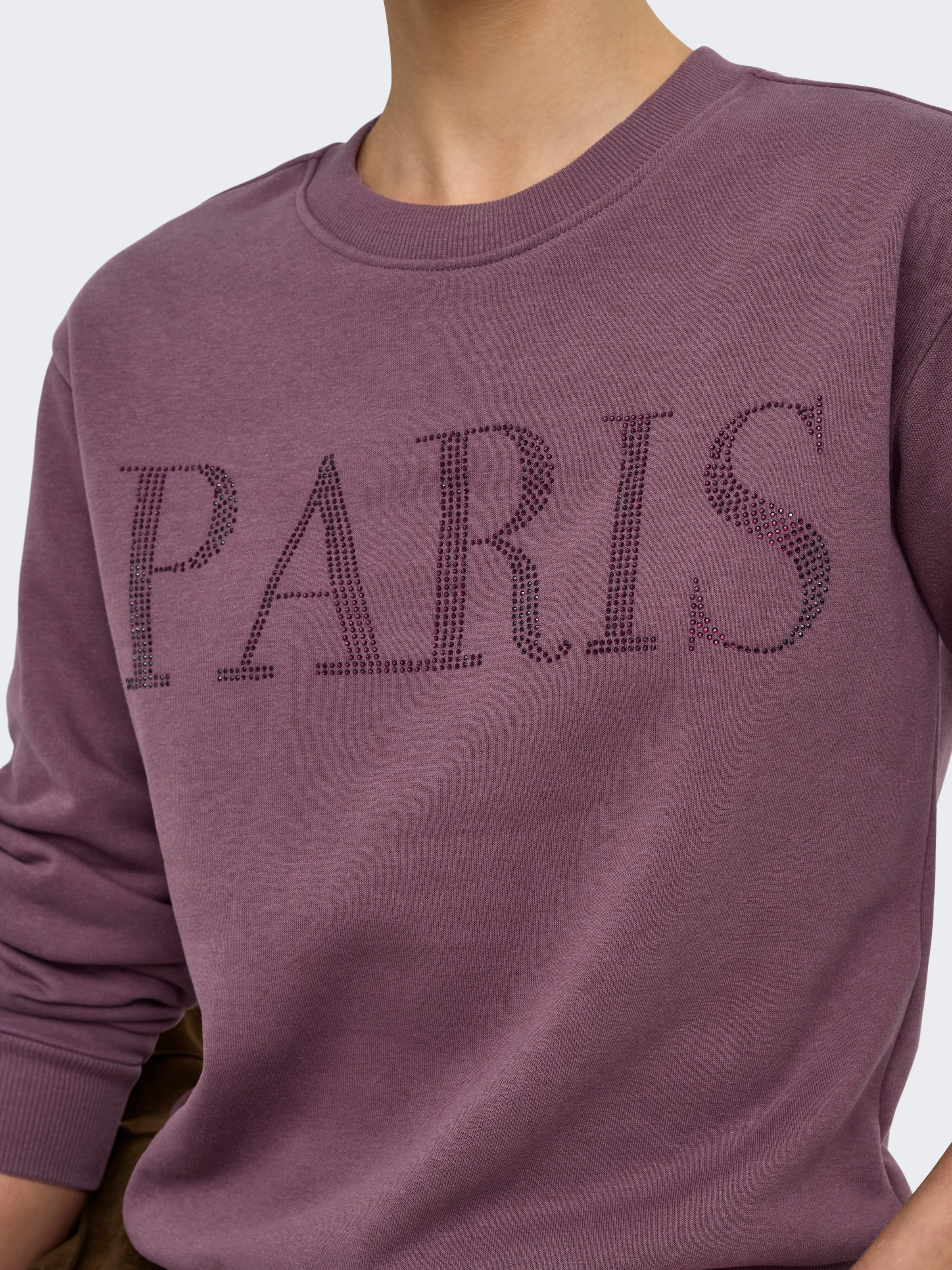 JDY Sweatshirt »JDYPARIS L/S EMB SWEAT JRS NOOS«, Baumwollmischung, regular fit
