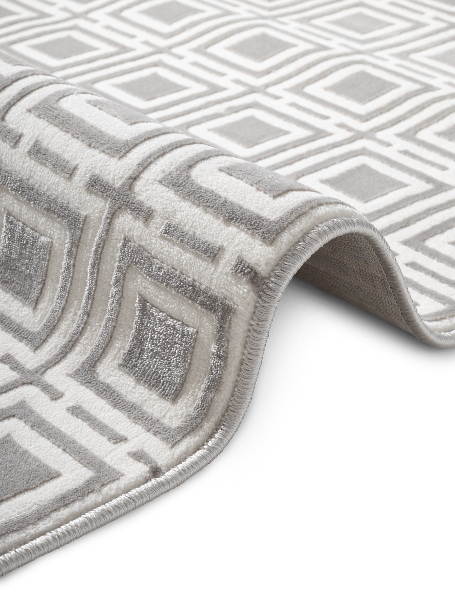 ELLE DECORATION Designteppich »Howlite«, rechteckig, 9 mm Höhe, Wohnzimmer, Schlafzimmer, Läufer, Hoch-Tief Effekt, Flur, Glanz