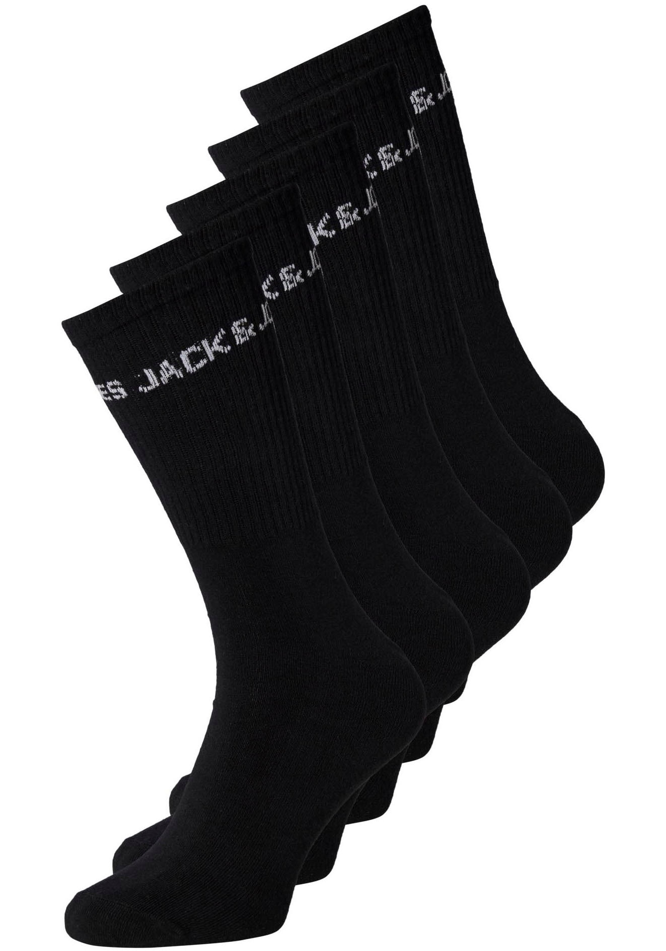 Jack & Jones Tennissocken »JACBASIC LOGO TENNIS SOCK 5 PACK NOOS«, (Packung, 5 Paar)