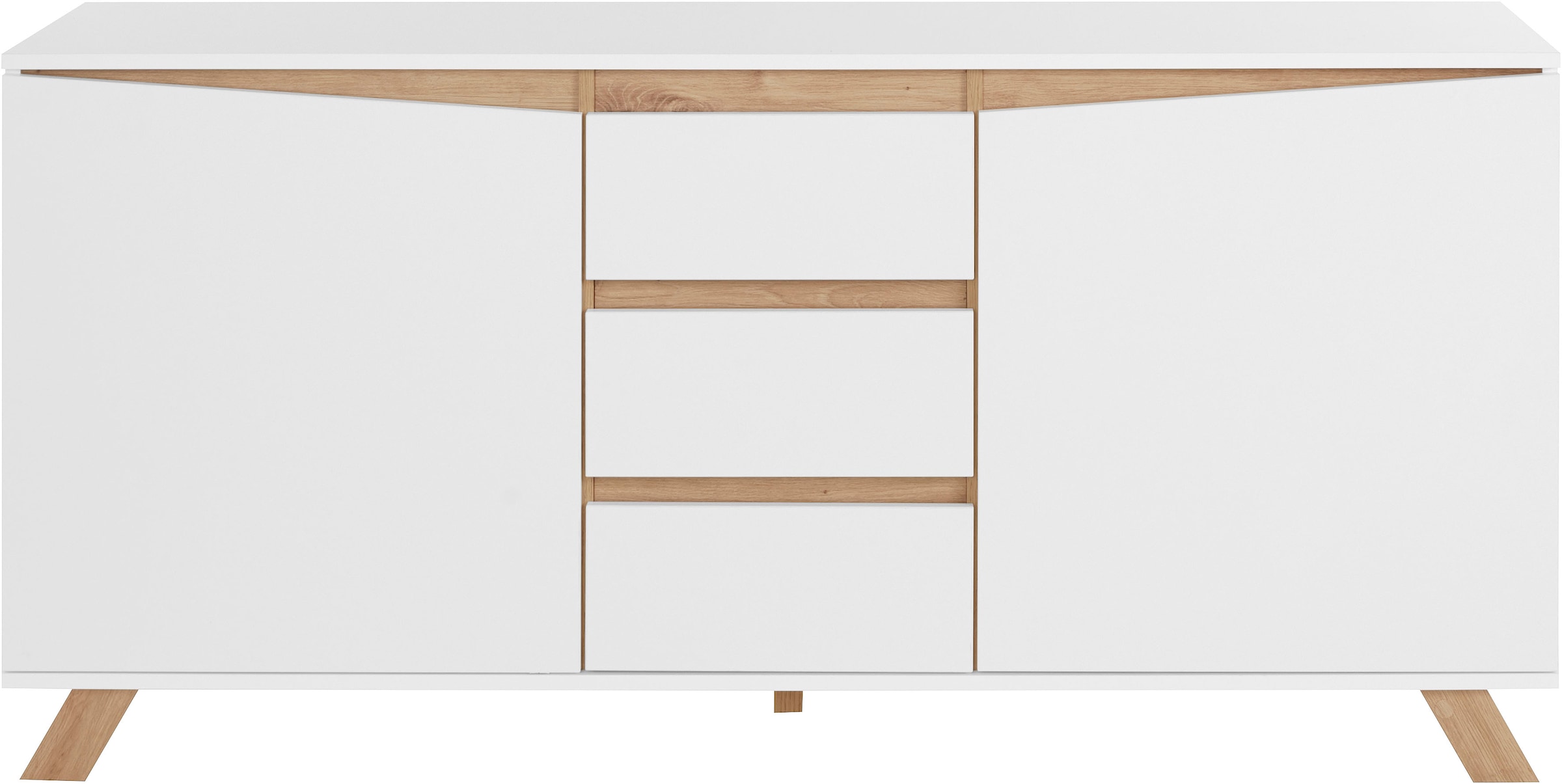 Homexperts Sideboard »Vicky«, Breite 160 cm oder 180 cm, in matt weiß