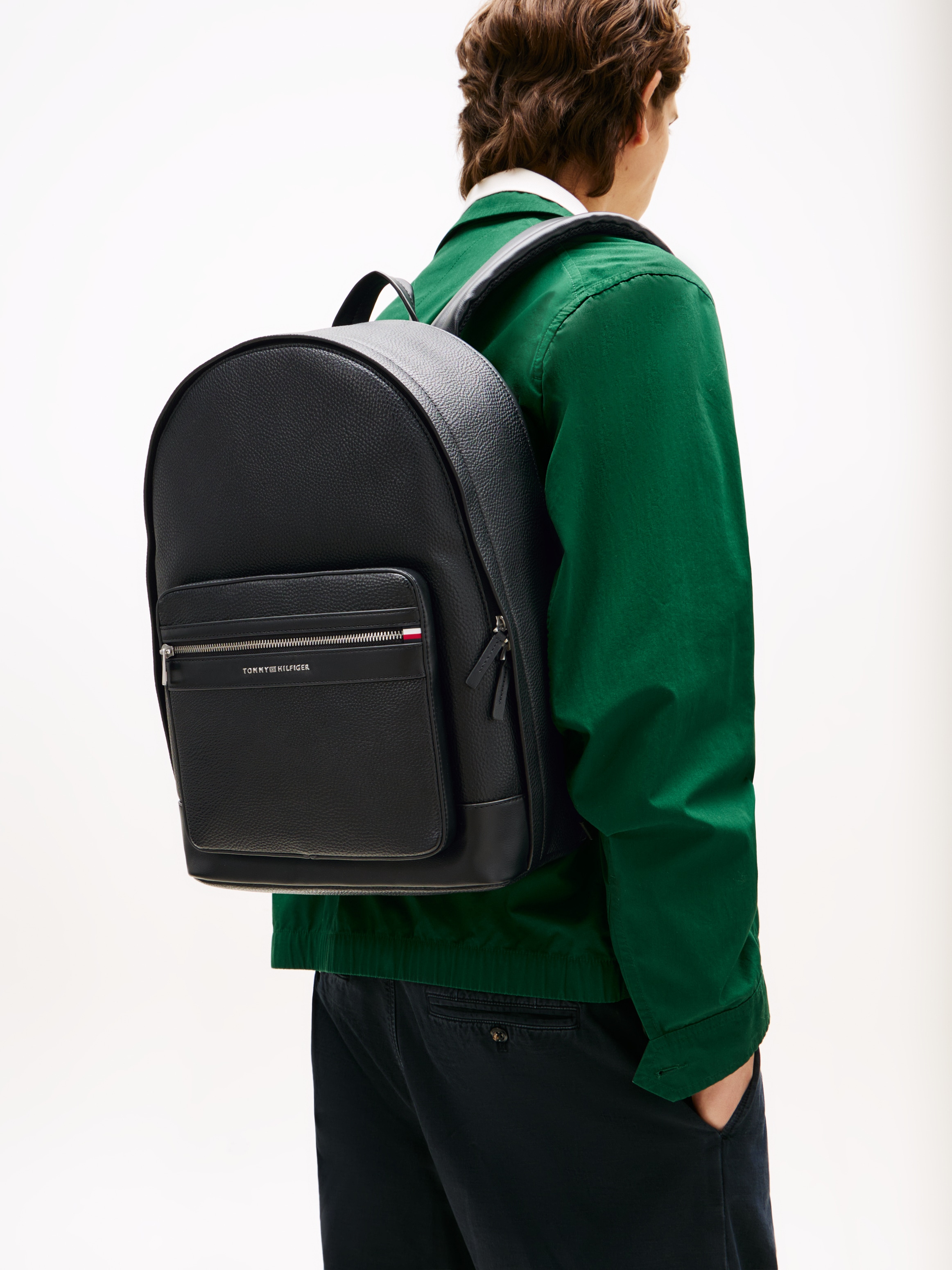 Tommy Hilfiger Cityrucksack »TH CENTRAL BACKPACK«, Men, Freizeitrucksack, Arbeitsrucksack mit vielen Fächern
