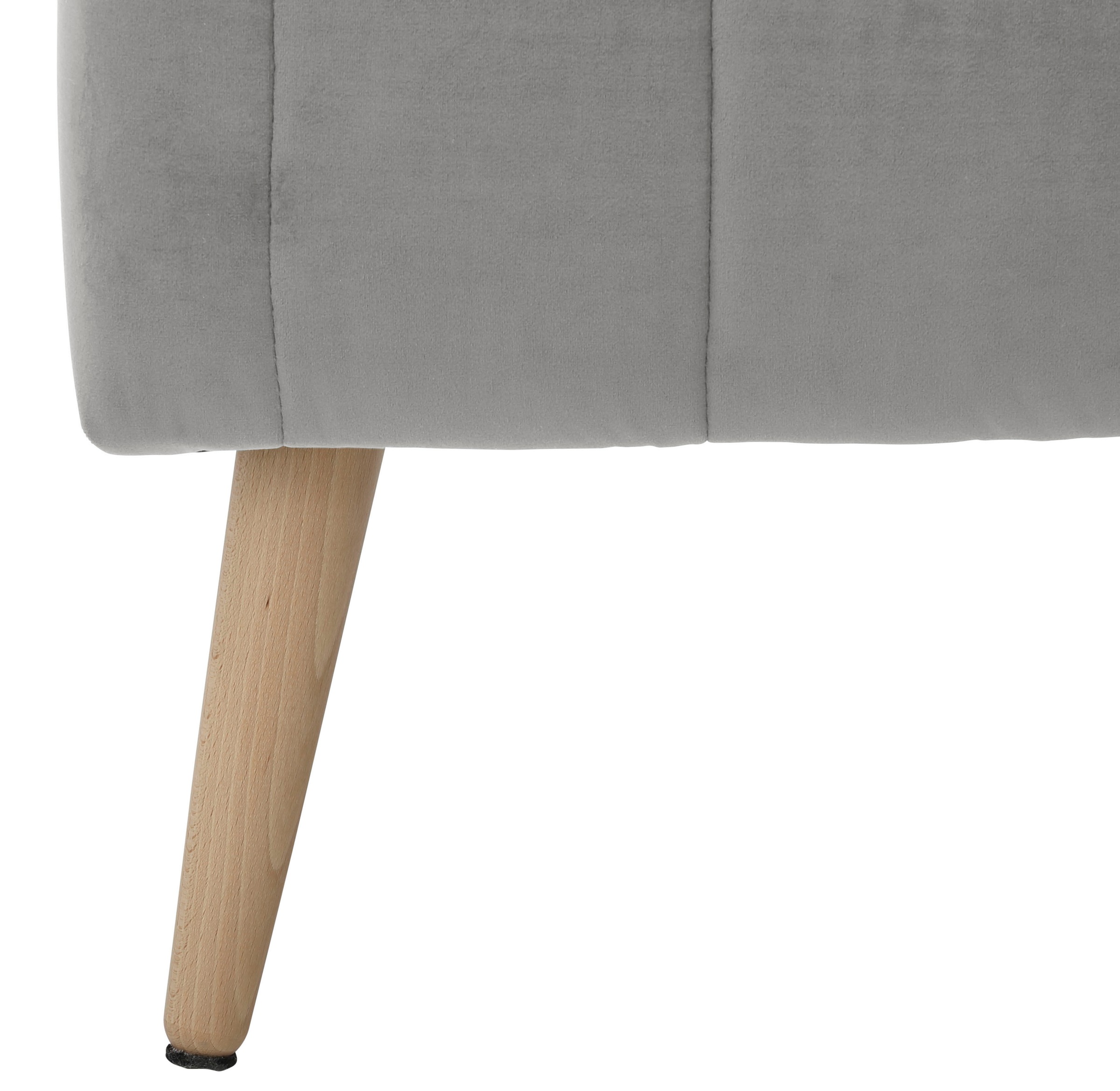 INOSIGN Truhenbank »AMIRA Sitzbank mit Stauraum, Maße B/T/H: 81/36/43 cm«, mit Staufach, in 3 Bezugsqualitäten mit feiner Steppung