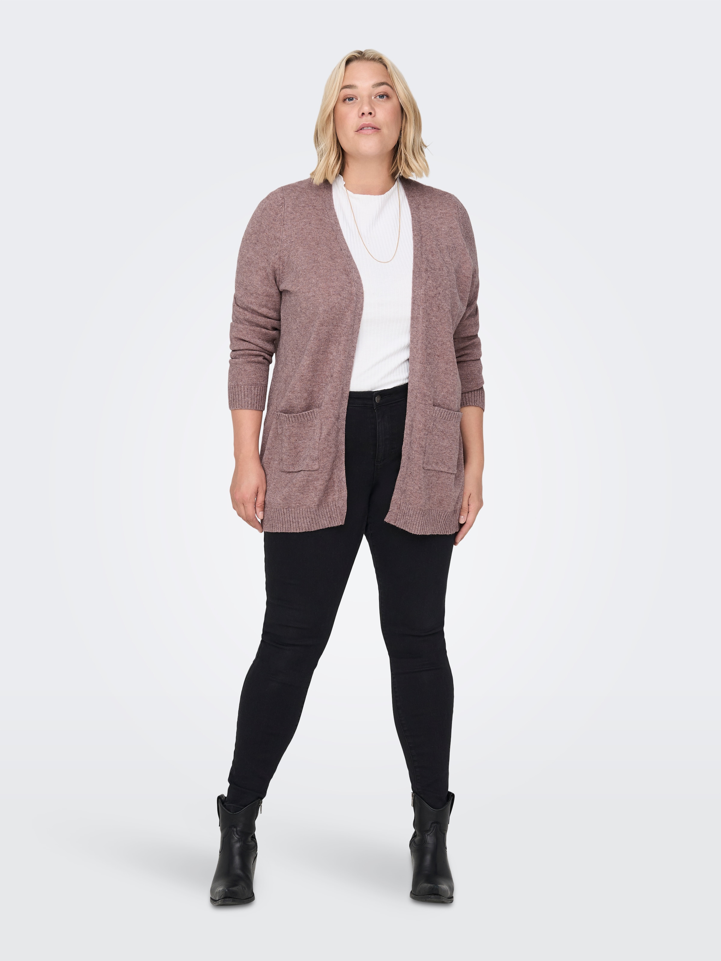 ONLY CARMAKOMA Strickjacke »CARESLY L/S OPEN CARDIGAN NOOS KNT«